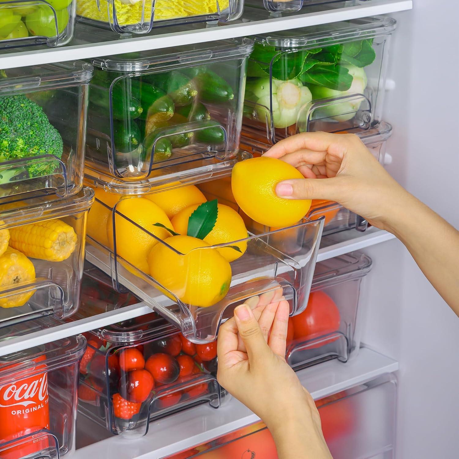 Cajones de Almacenamiento Apilables Audend 4 Piezas 31x16.5x11.4cm