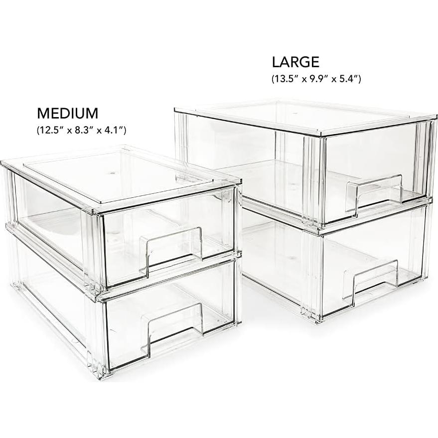 Organizador Apilable Grande Isaac Jacobs 34.3x25.1x13.7 cm