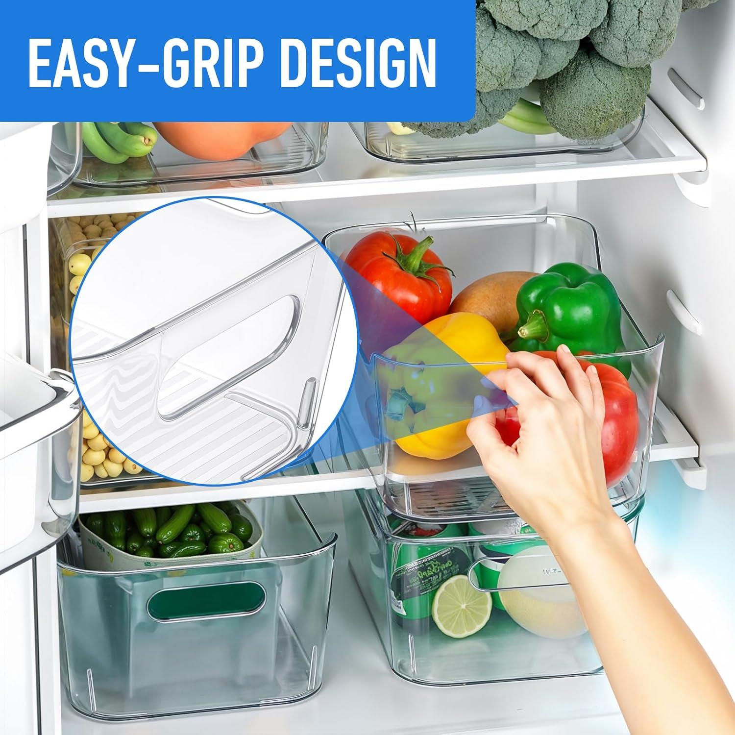 12 Contenedores de Almacenamiento Plástico Transparente JOUTYFOR