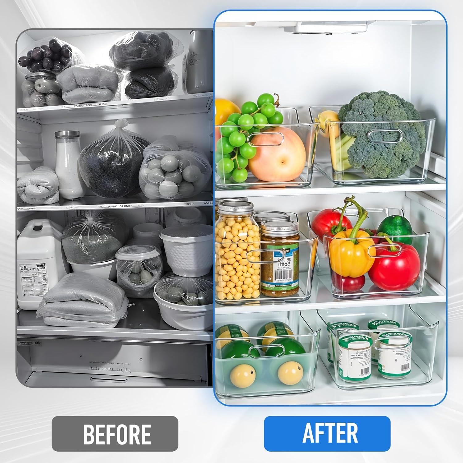 12 Contenedores de Almacenamiento Plástico Transparente JOUTYFOR