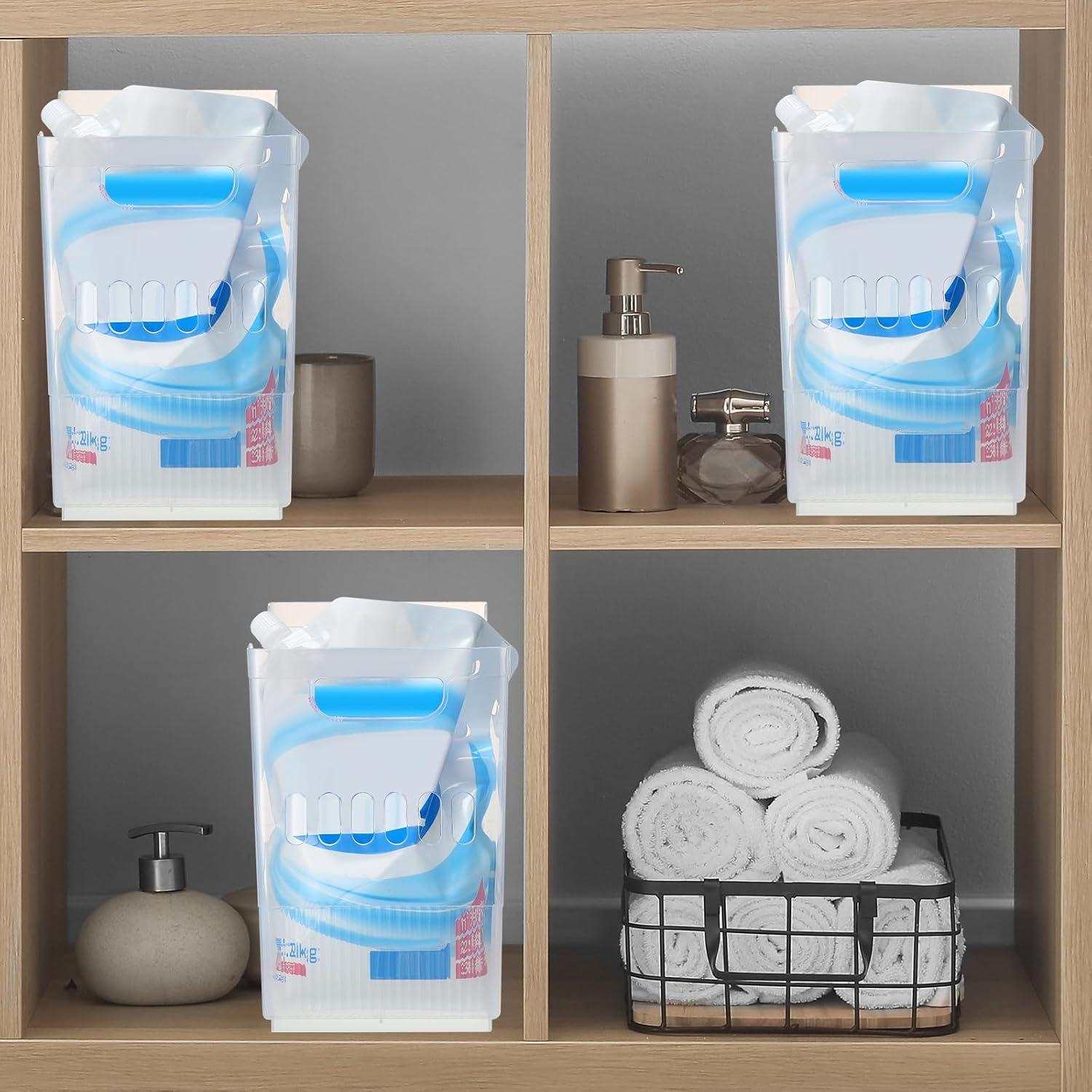 Organizadores de Congelador Qunclay 6 Piezas con Ruedas 25.4x33.8x17cm