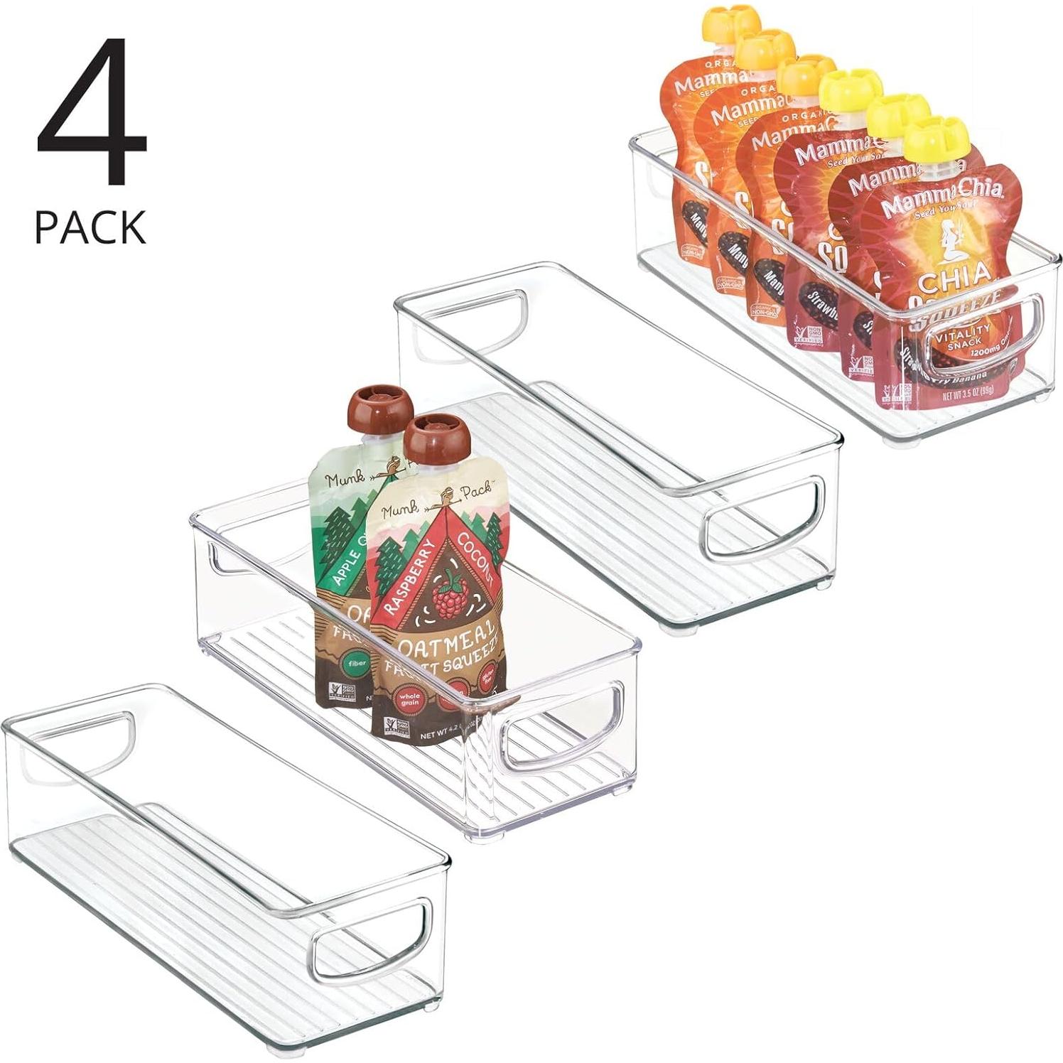 Caja Organizadora Plástica mDesign 4 Unidades 25.4x10.16cm