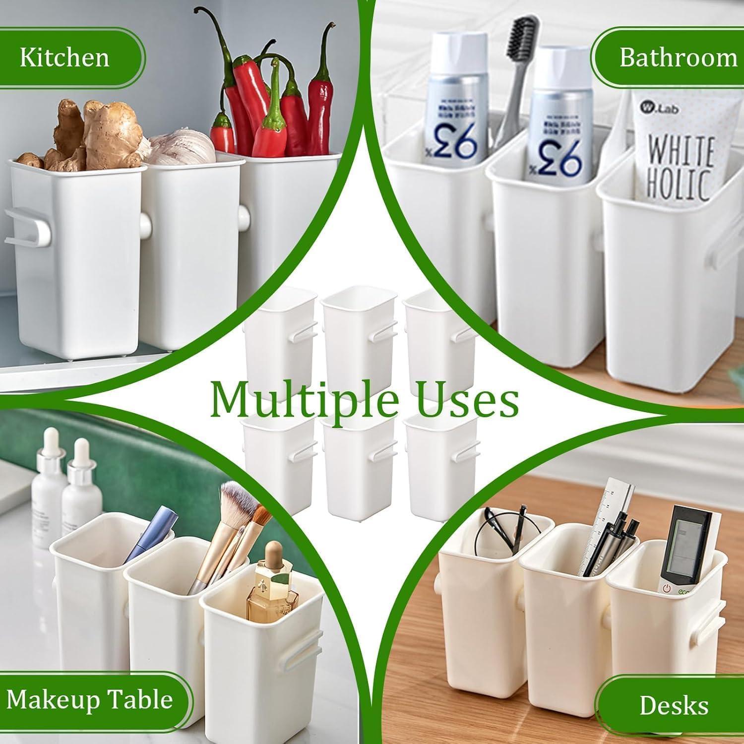 Organizador de Puerta de Refrigerador 6 Piezas MdakeGo Transparente