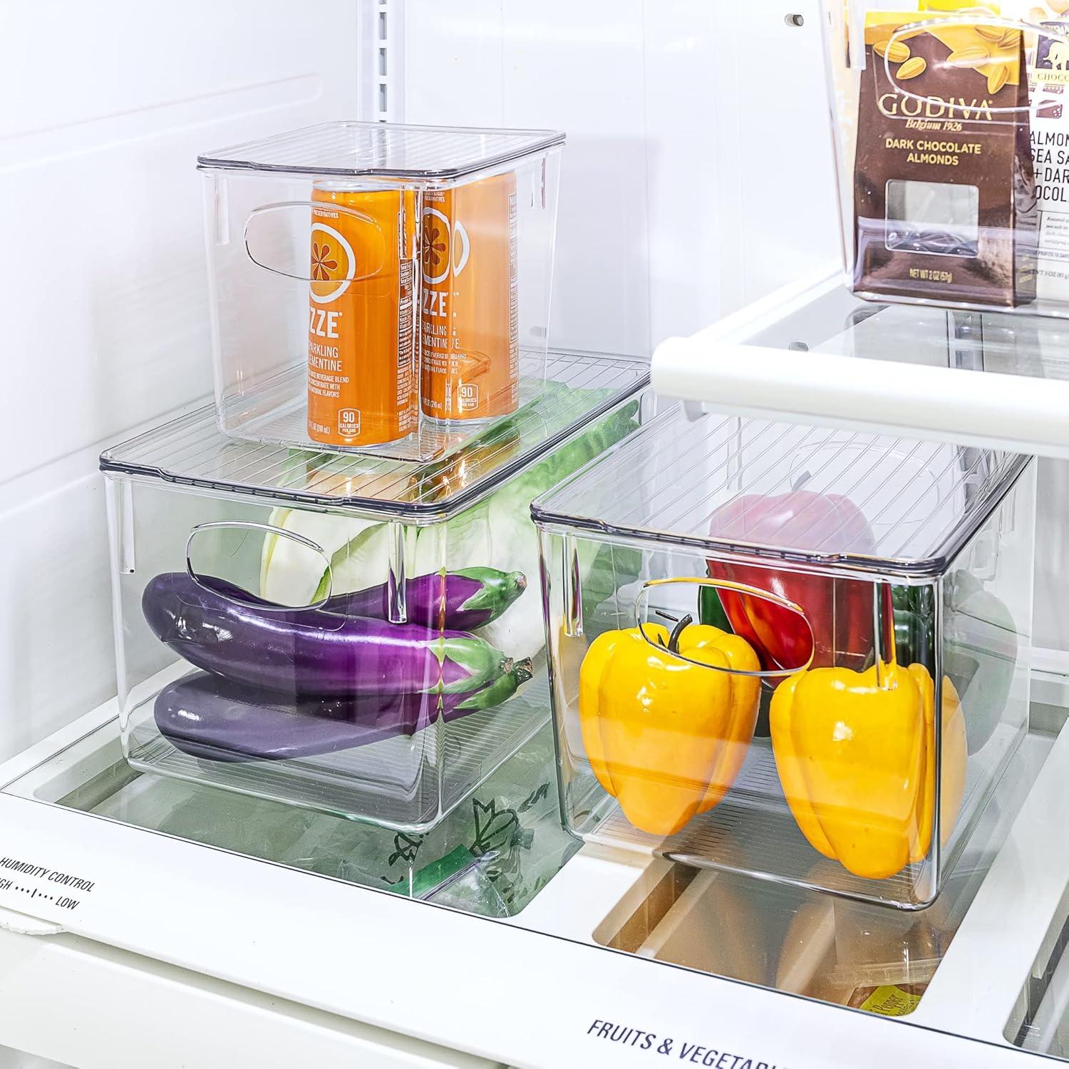 Contenedores de Almacenamiento Sorbus 3 Piezas Transparentes