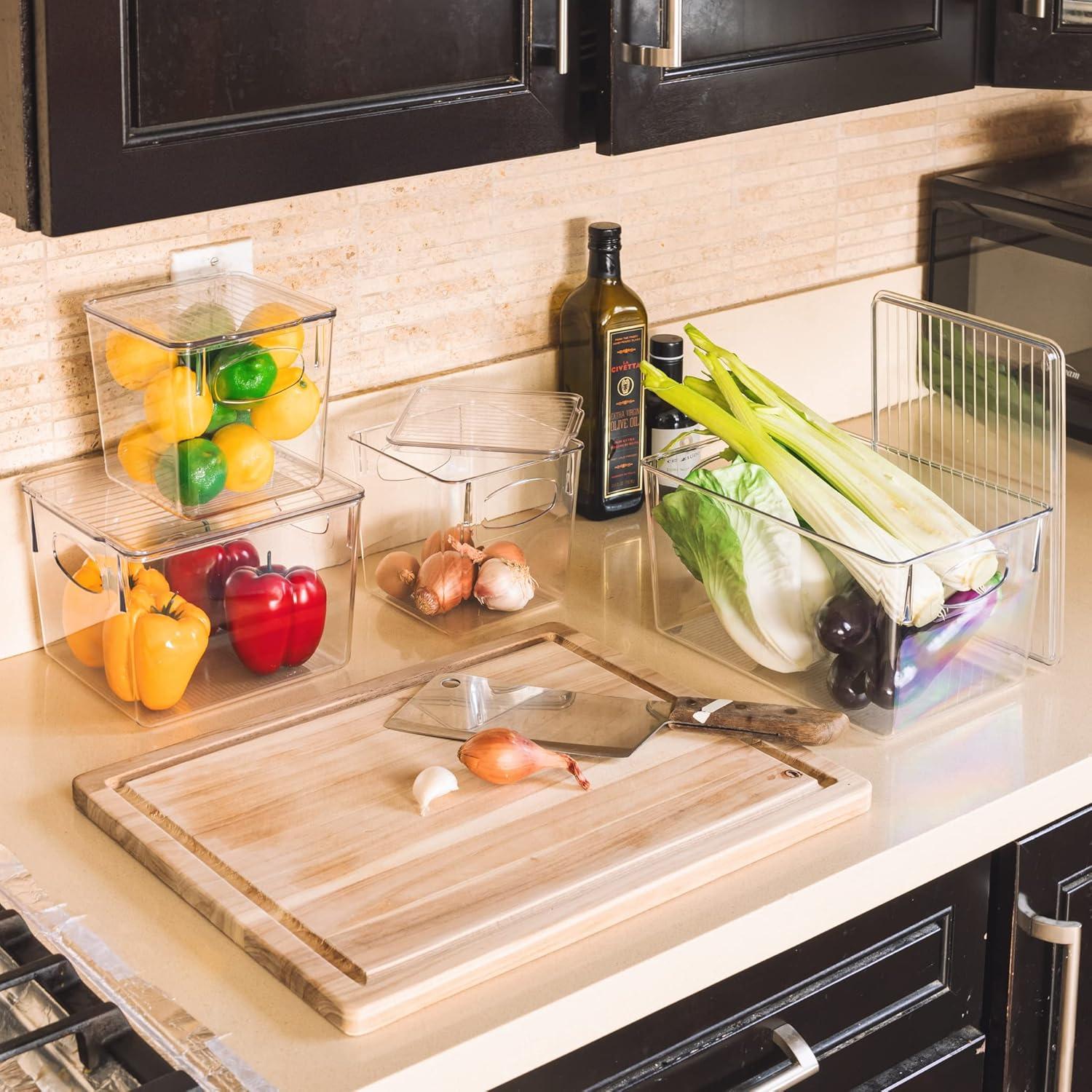 Contenedores de Almacenamiento Sorbus 3 Piezas Transparentes