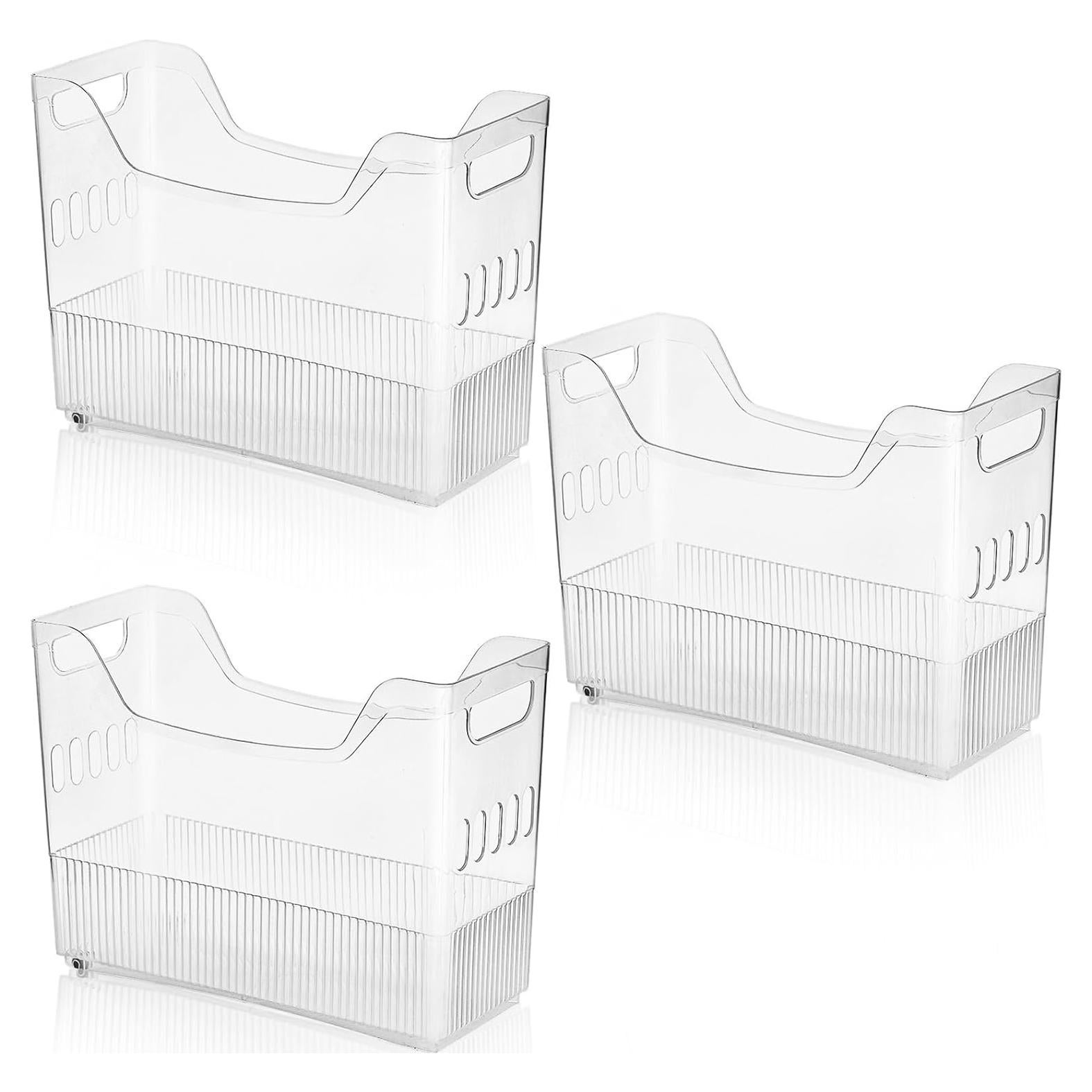 Organizadores de Congelador con Ruedas Peohud - 3 Piezas 32x12x25cm