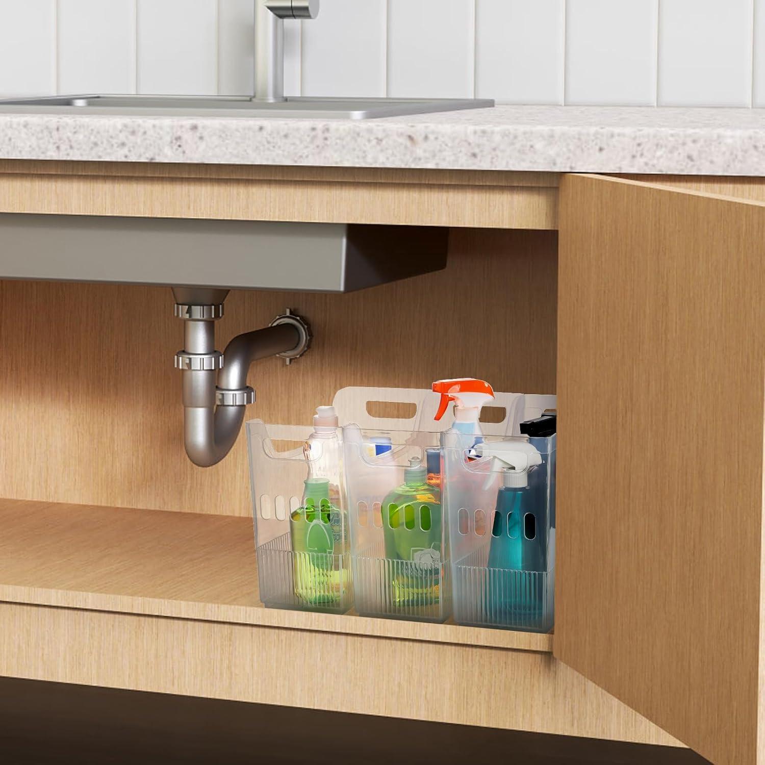 Organizadores de Congelador con Ruedas Peohud - 3 Piezas 32x12x25cm