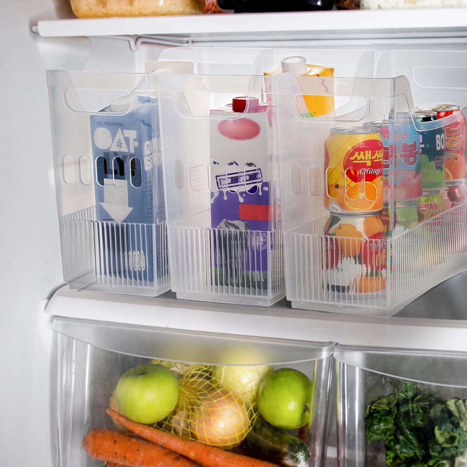 Organizadores de Congelador con Ruedas Peohud - 3 Piezas 32x12x25cm