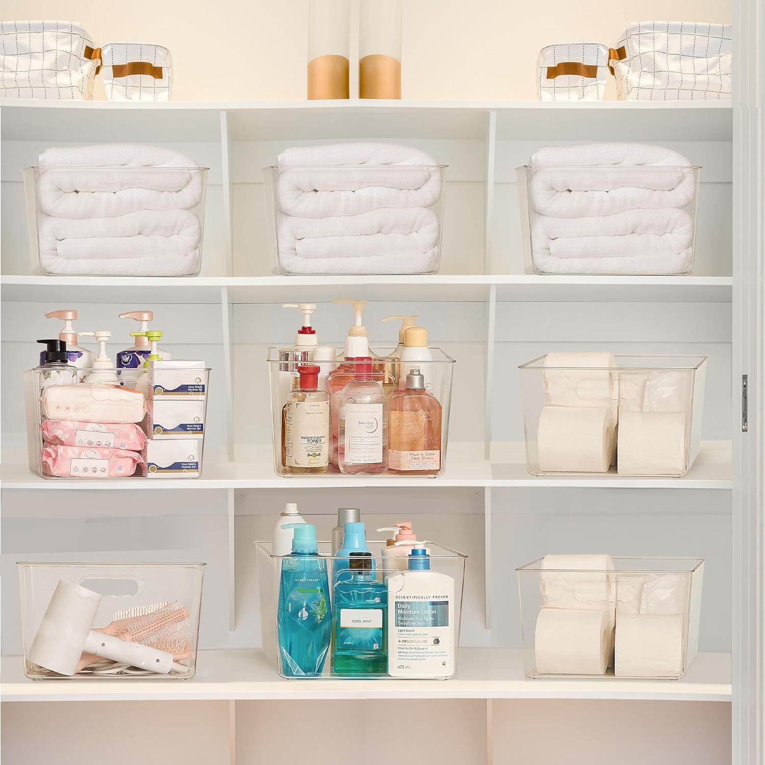 Vtopmart 4 Contenedores de Almacenamiento Cuadrados 27.9cm