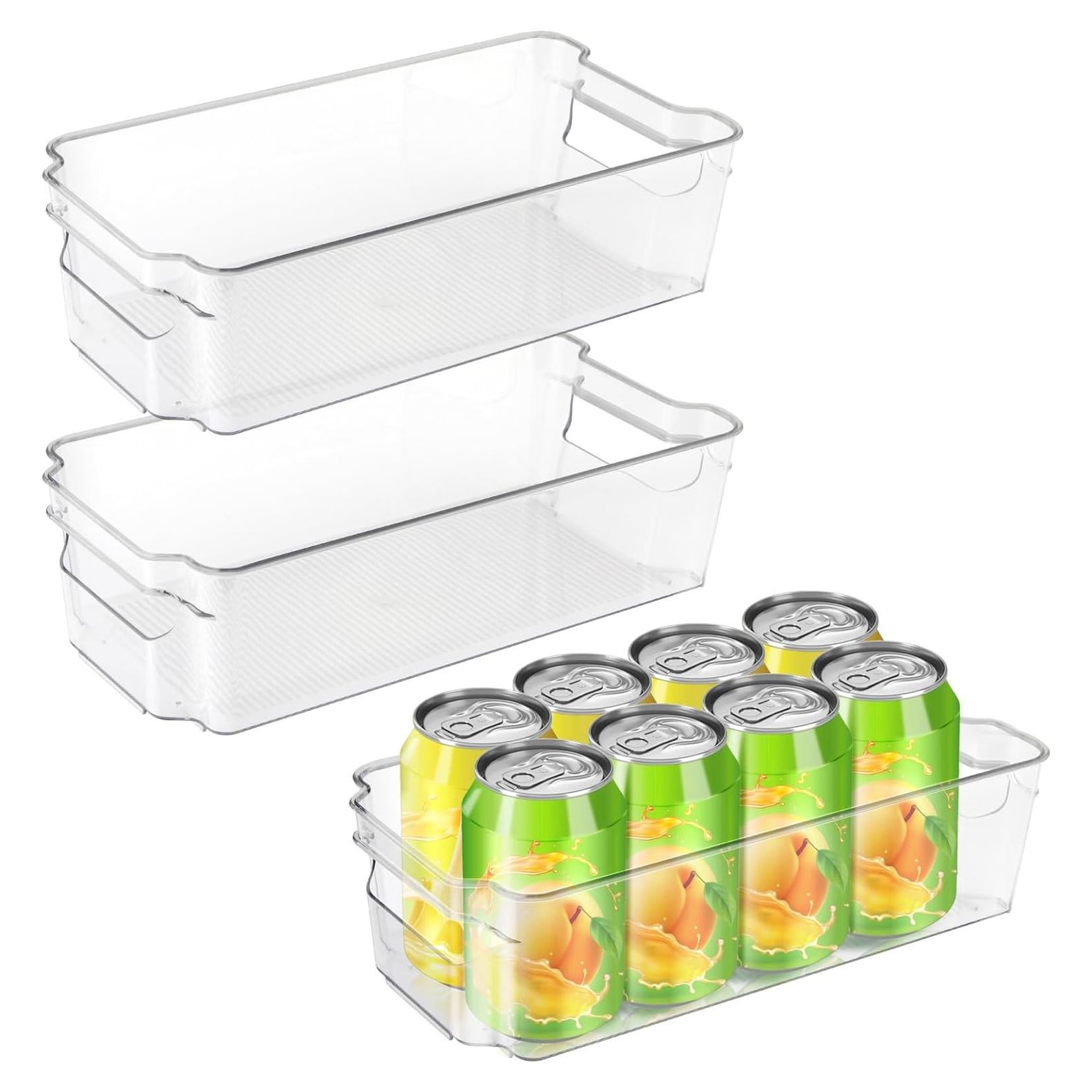 Set de 3 Contenedores Organizadores de Refrigerador Lunhoo 31.5x15.5cm