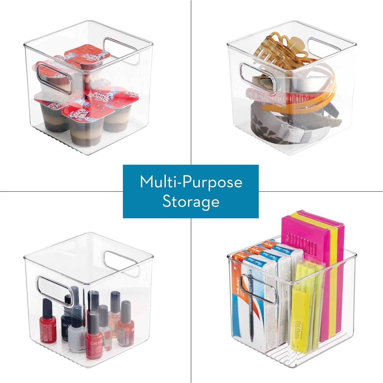 Set de 4 Bins de Almacenamiento iDesign 15.24 cm - Transparente