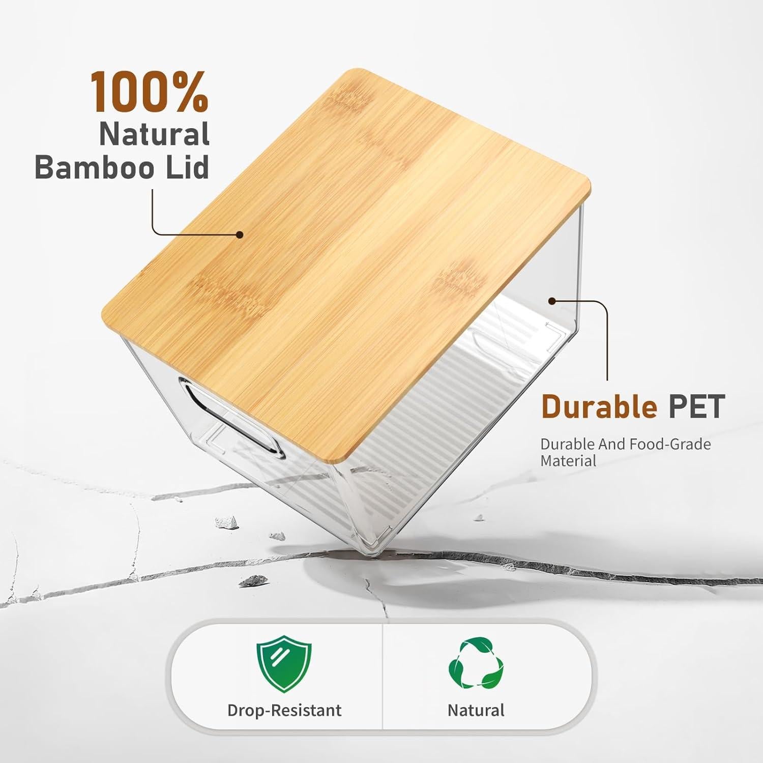 Contenedores de Almacenamiento IDEATECH 2 Paquete 3.69L