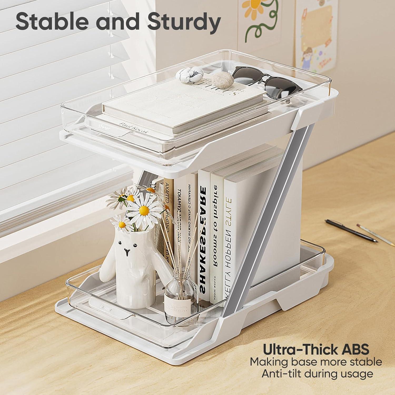 Paquete de 3 Organizadores Multiusos AUGBEAN Blanco 20.7x32.5 cm