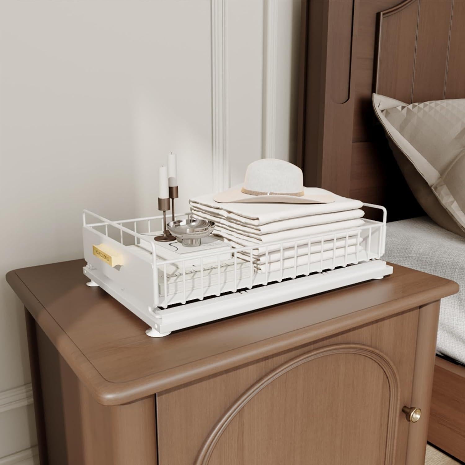 Organizador Extraíble Bajo Fregadero HOMECOLDFLS 2 Paquete Blanco