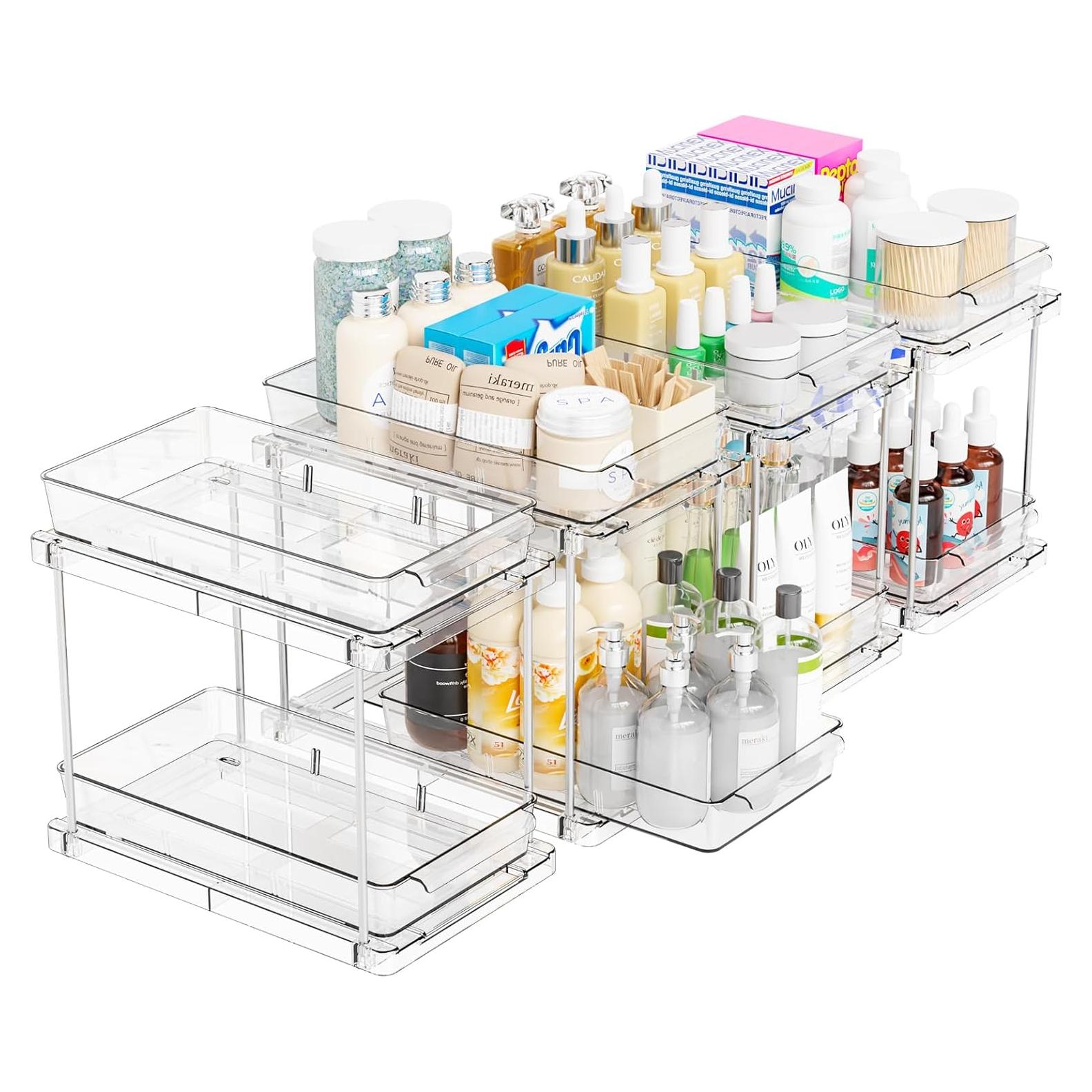 Organizador de Cajones Extraíbles Yieach 4 Piezas Acrílico