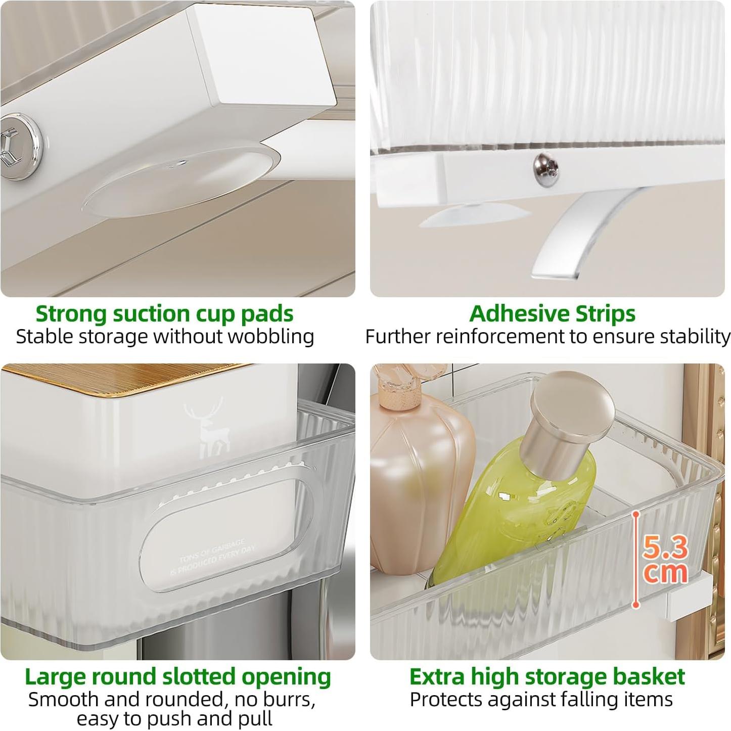 Organizador Bajo Fregadero NRCUWI Ajustable 2 Niveles 36.6x25.4 cm