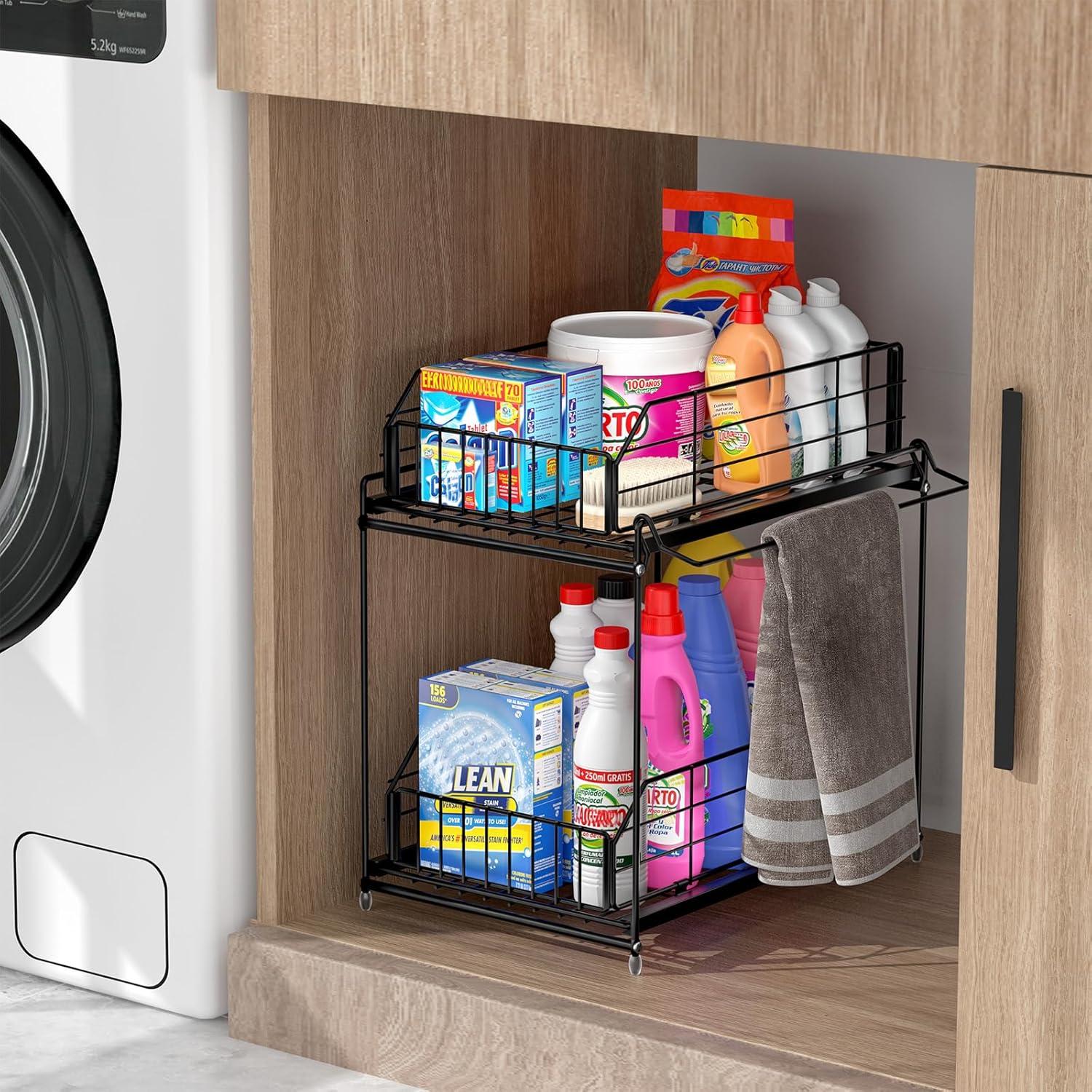 Organizador Bajo Fregadero SUEH DESIGN Metal 2 Niveles 36.6x26.2 cm