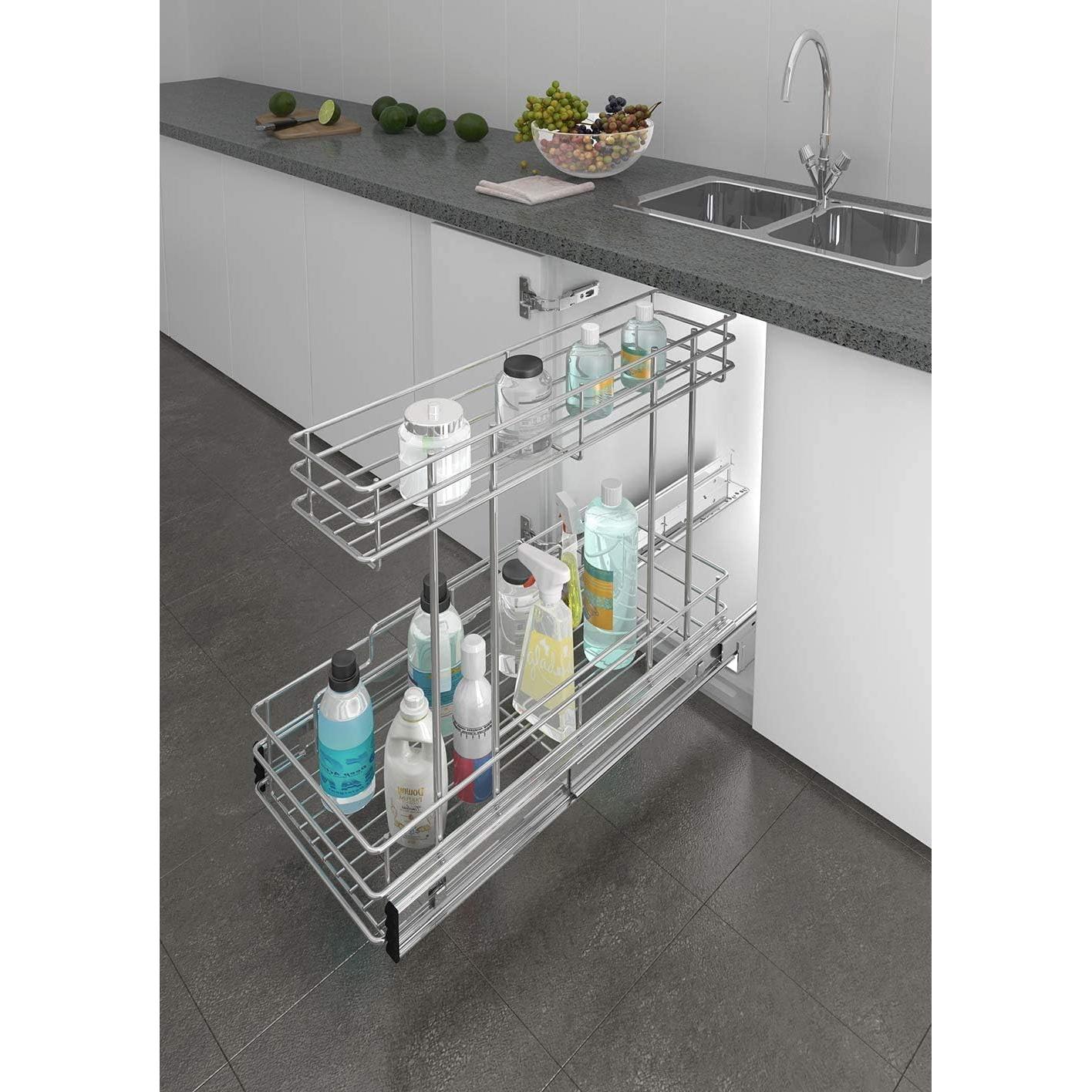 Organizador Bajo Fregadero STORKING 2 Niveles Cromado 40.64 cm