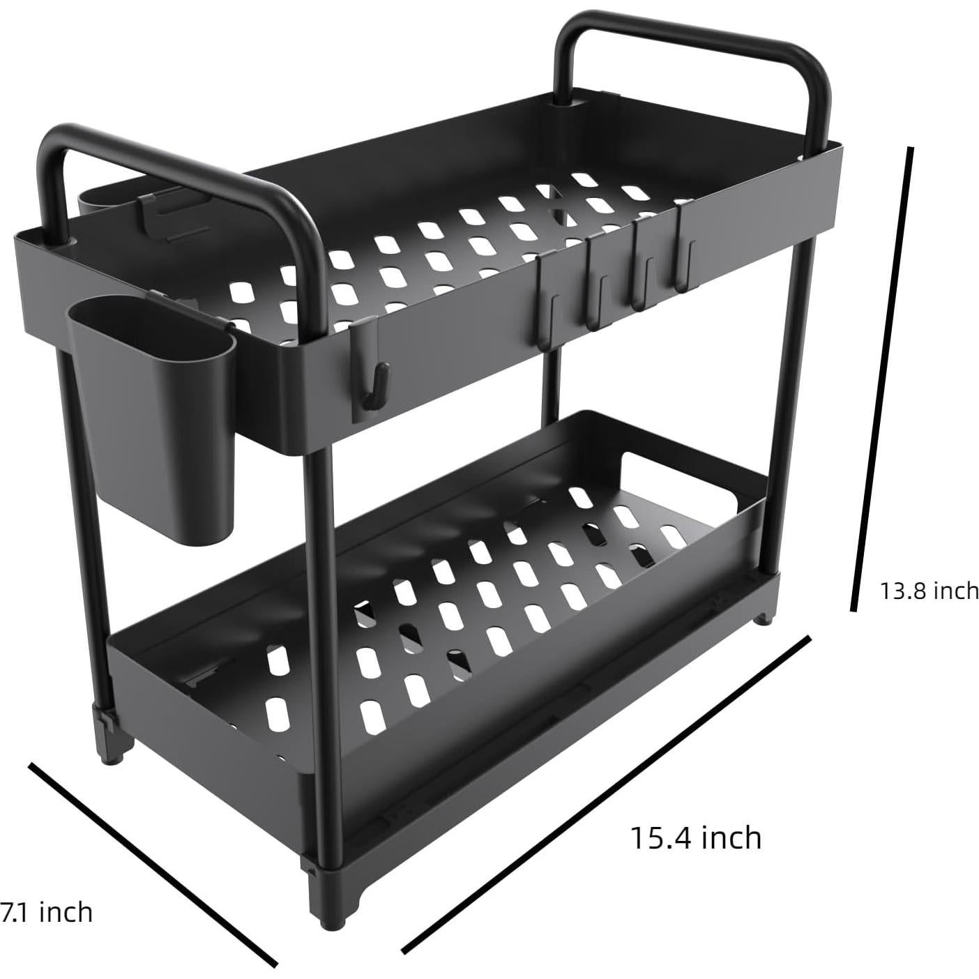 Estante Deslizante Doble Capa Botion para Debajo del Fregadero