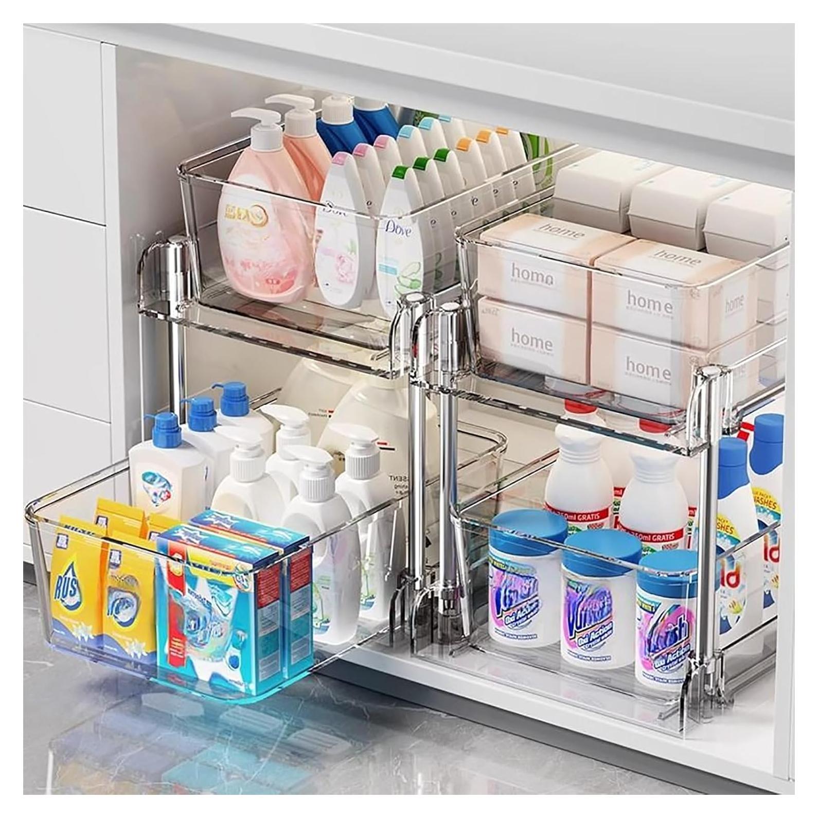 Organizadores Transparentes AITOPMART 2 Niveles 30x19 cm