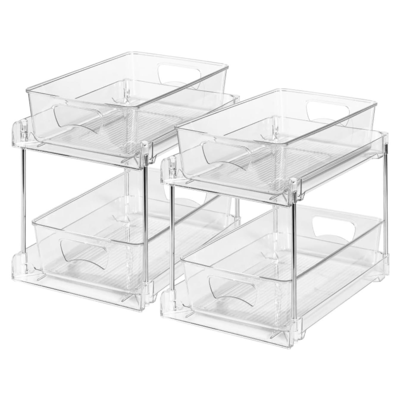 Organizadores de Baño Transparentes World-in-one 2 Niveles