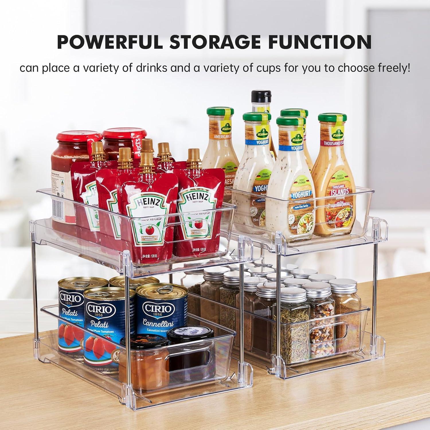 Organizadores de Baño Transparentes World-in-one 2 Niveles