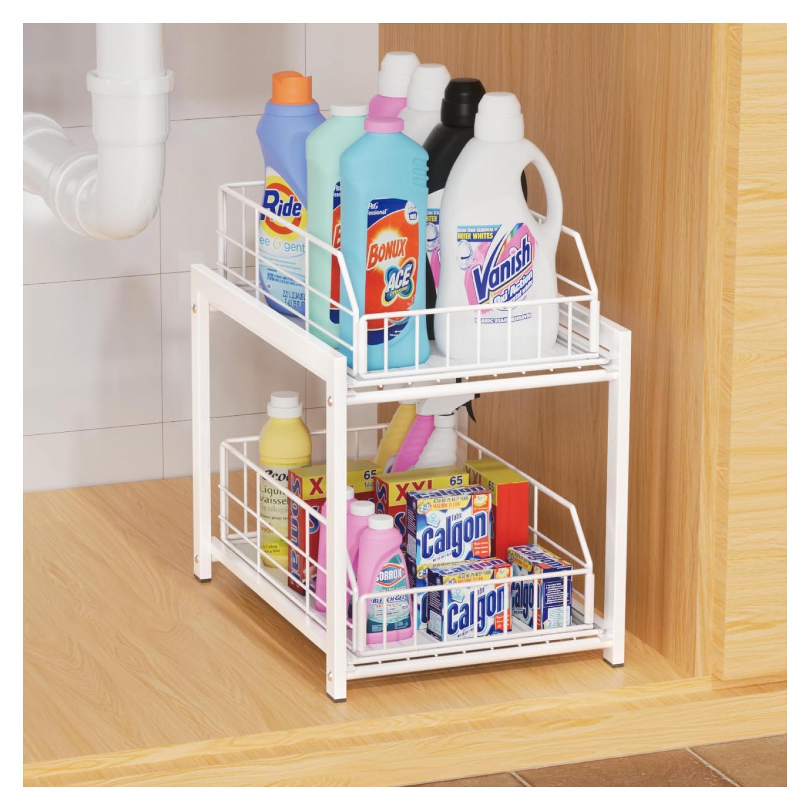 Organizador Deslizante de Cajones Lxmons Blanco 2 Niveles