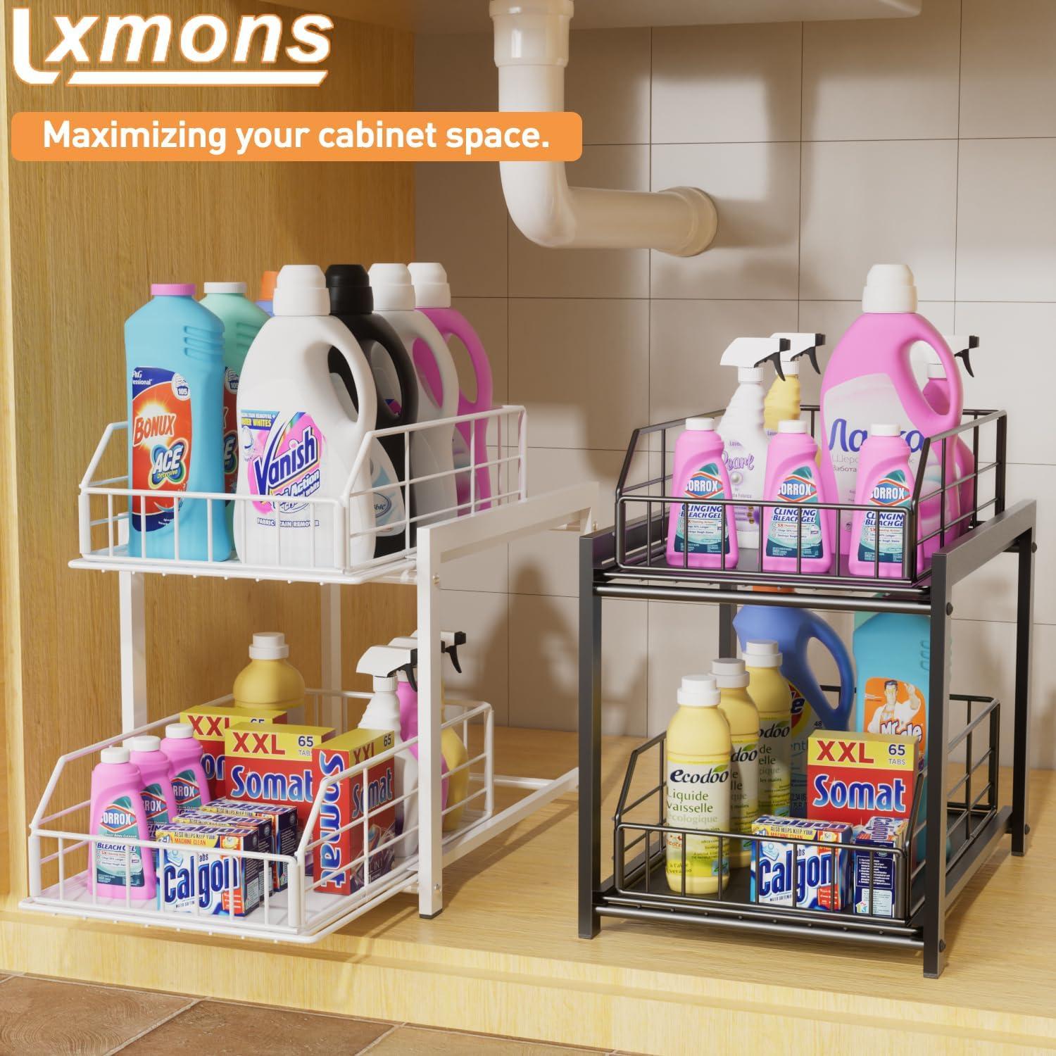 Organizador Deslizante de Cajones Lxmons Blanco 2 Niveles