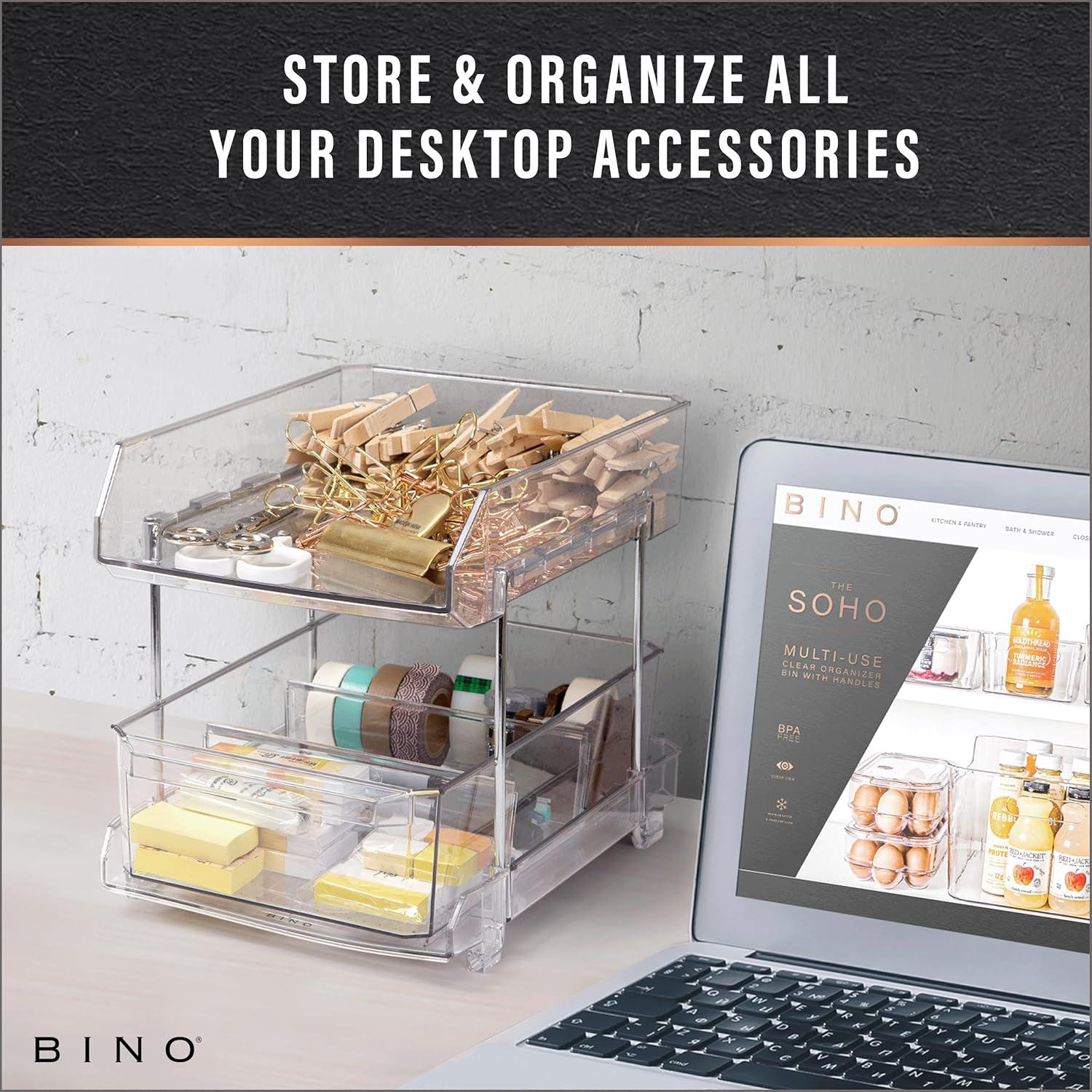 Organizador de Almacenamiento BINO 2 Niveles Transparente 1.06 kg