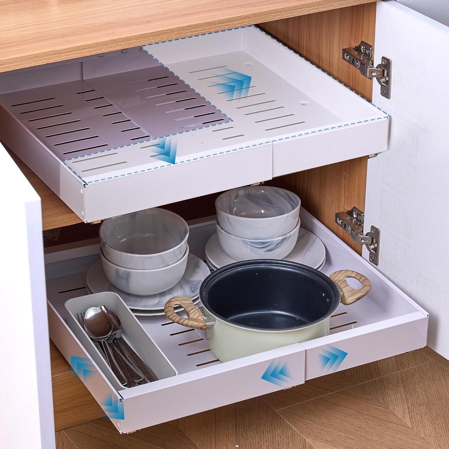 Organizador de Gabinete Extraíble Zodiacsigns 53.34 cm Blanco