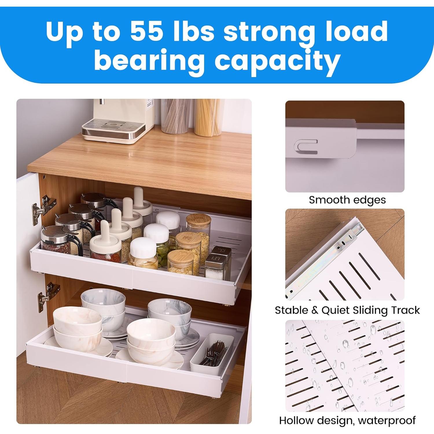 Organizador de Gabinete Extraíble Zodiacsigns 53.34 cm Blanco