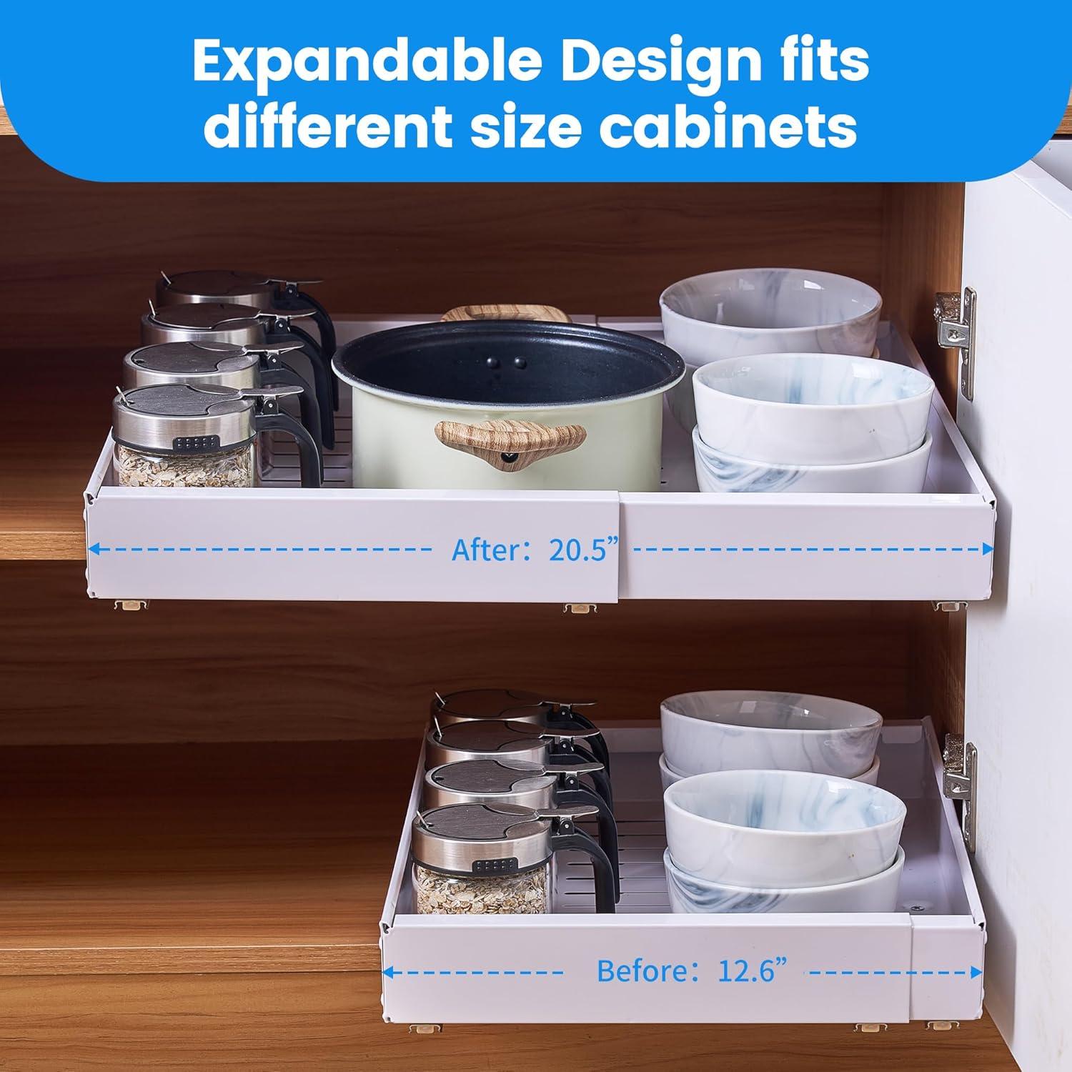 Organizador de Gabinete Extraíble Zodiacsigns 53.34 cm Blanco