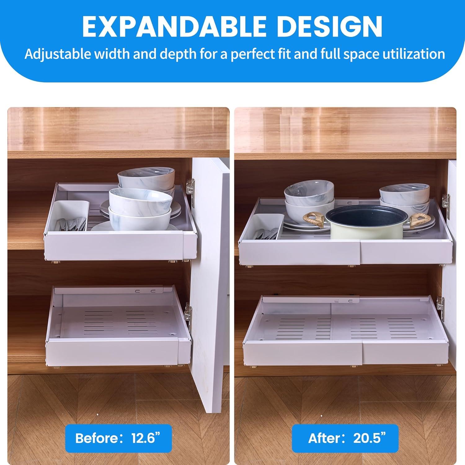 Organizador de Gabinete Extraíble Zodiacsigns 53.34 cm Blanco