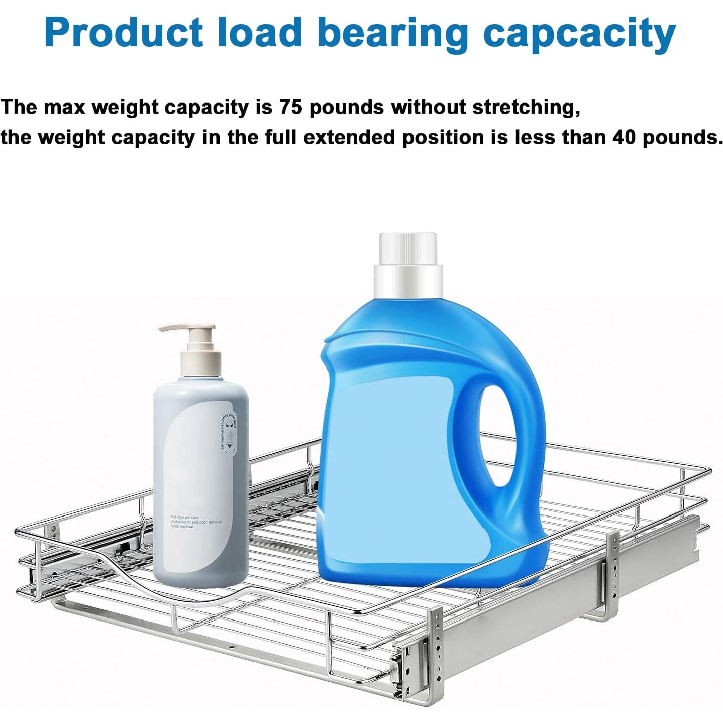 Organizador Extraíble DINDON 20" x 18" Cromado para Gabinete