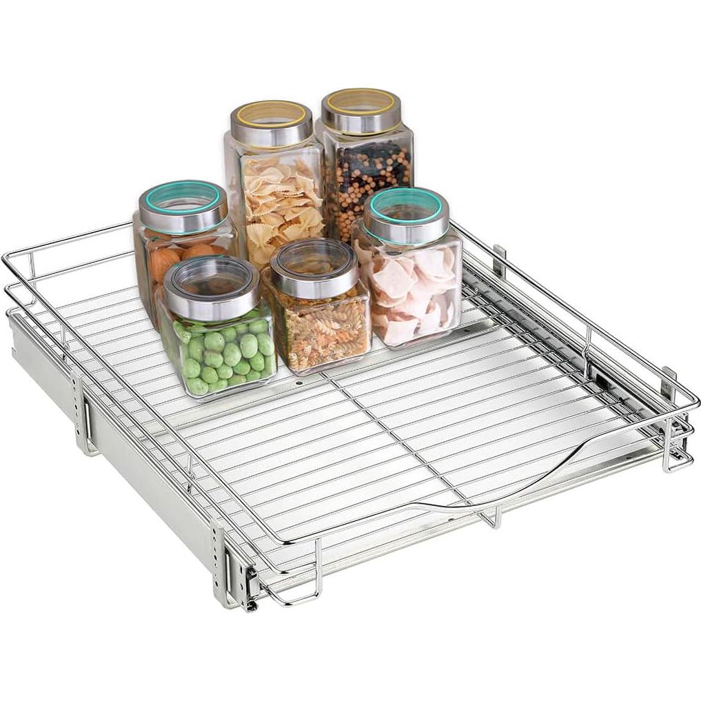 Organizador Extraíble DINDON 20" x 18" Cromado para Gabinete