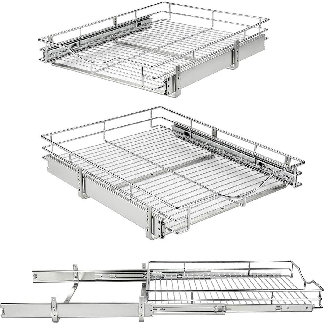 Organizador Extraíble DINDON 20" x 18" Cromado para Gabinete