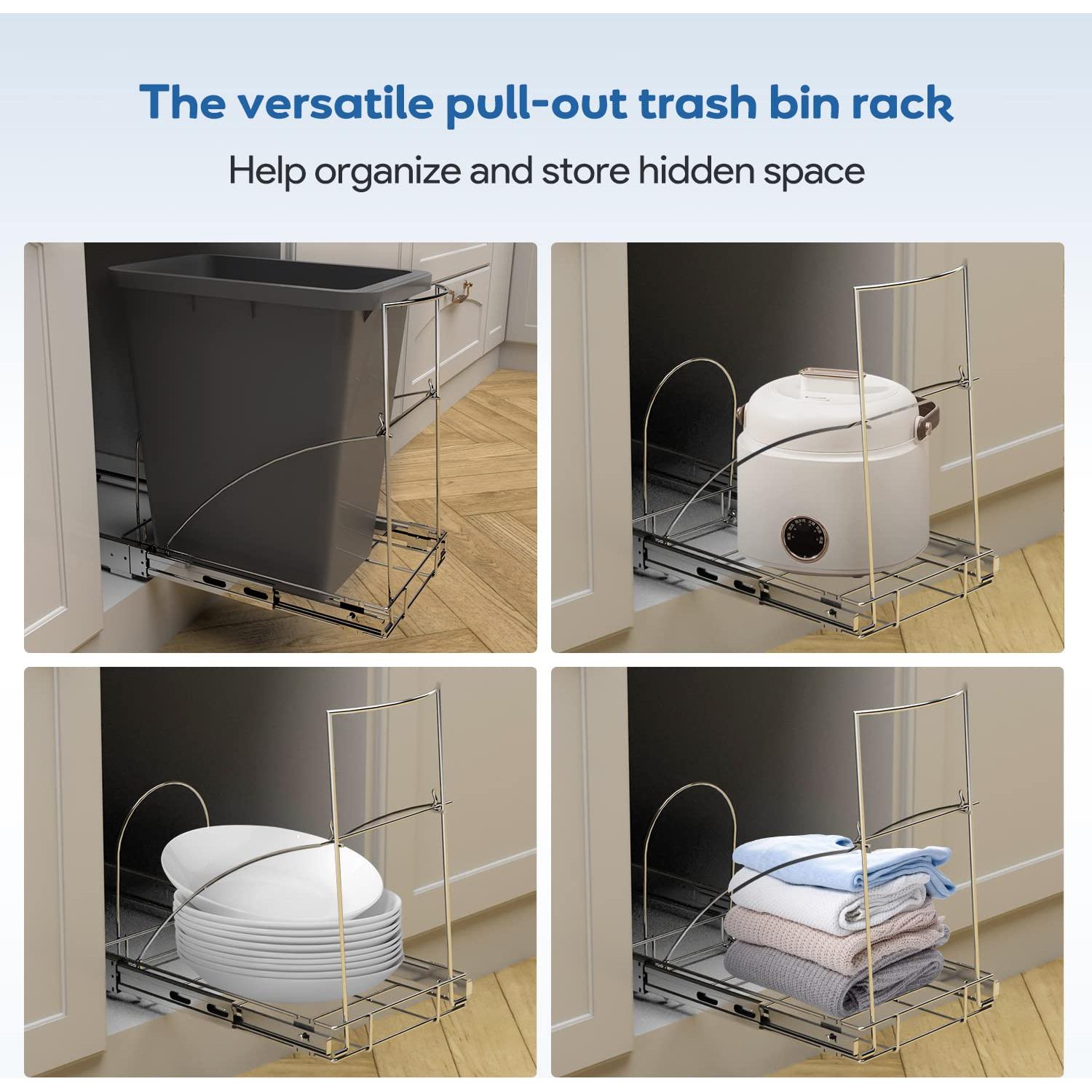 Cesto de Basura Deslizante Bajo Gabinete Tanamu 28x40.6 cm