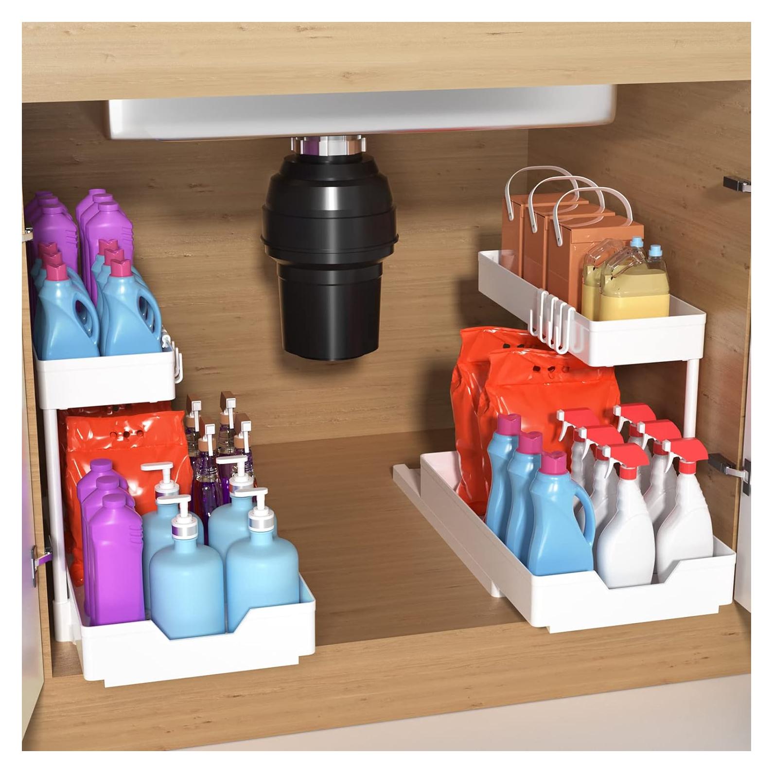 Organizador Bajo Fregadero Minimalist Studio Blanco 2 Niveles