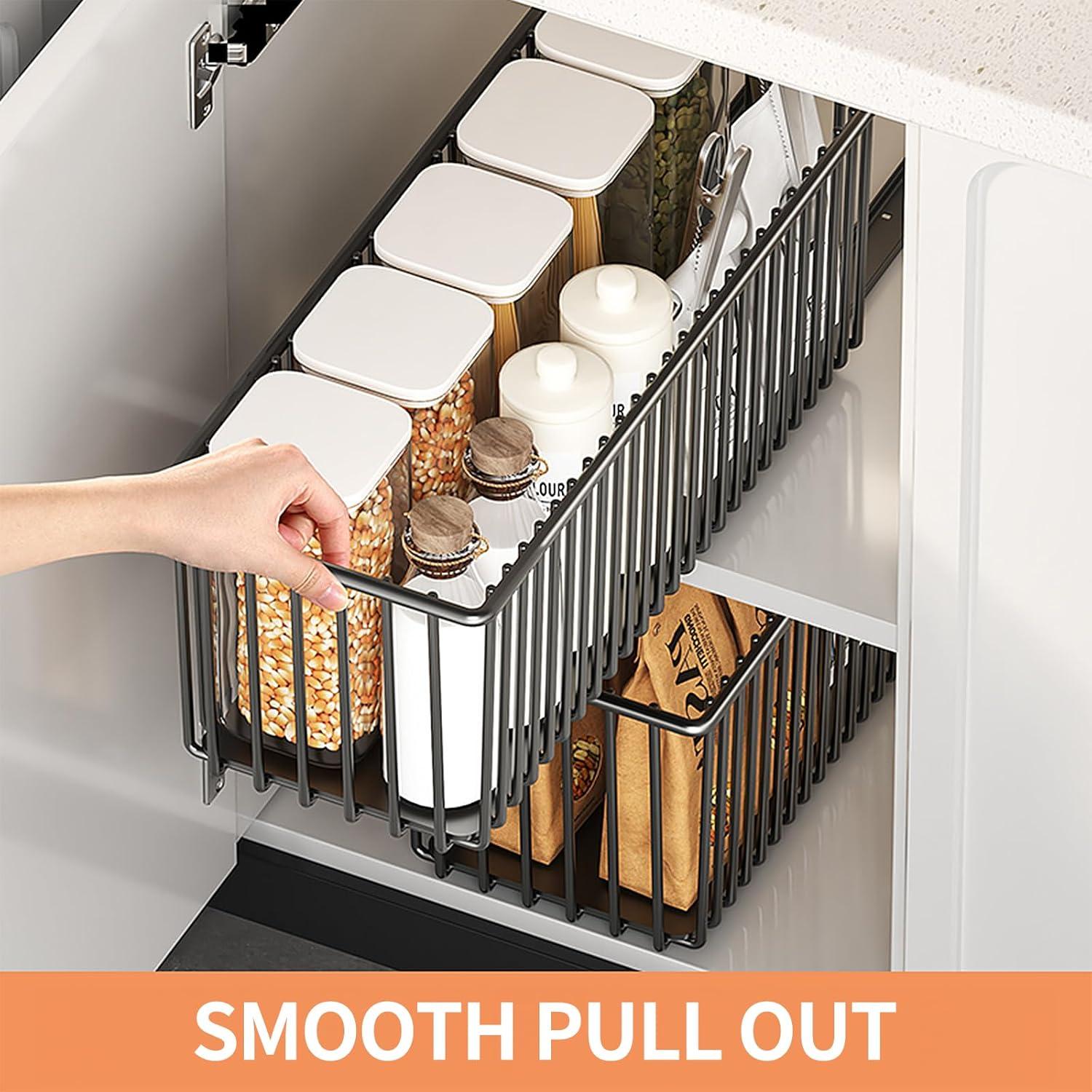 2 Organizadores de Gabinete Extraíbles Xonusin - 41.83x15.24x16cm