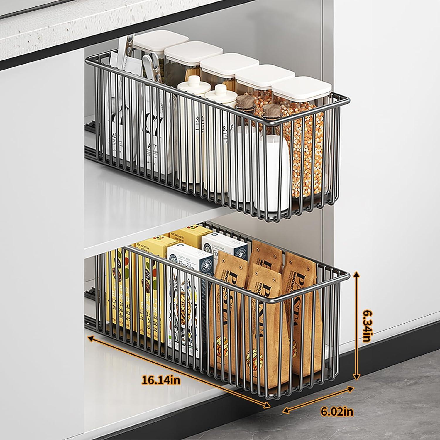 2 Organizadores de Gabinete Extraíbles Xonusin - 41.83x15.24x16cm