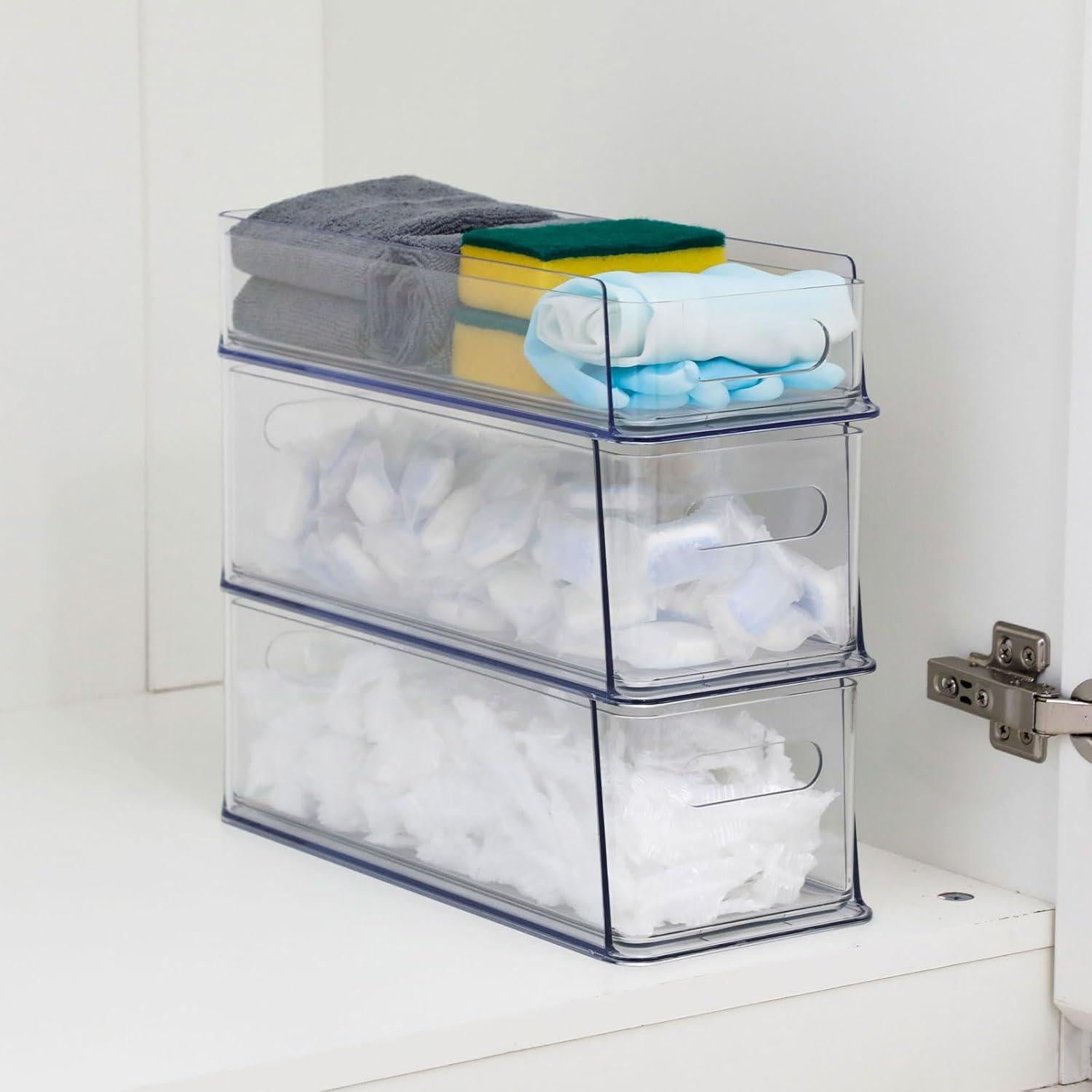 Organizador de Cajones 3 Niveles NINEWEEN Plástico Transparente