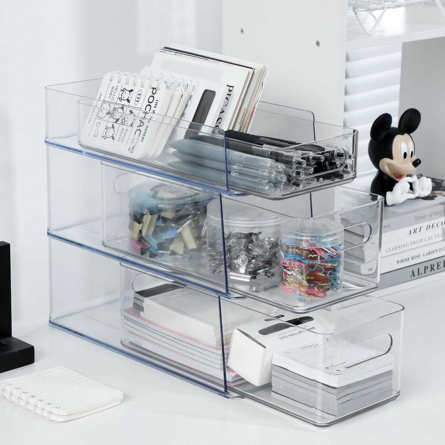 Organizador de Cajones 3 Niveles NINEWEEN Plástico Transparente