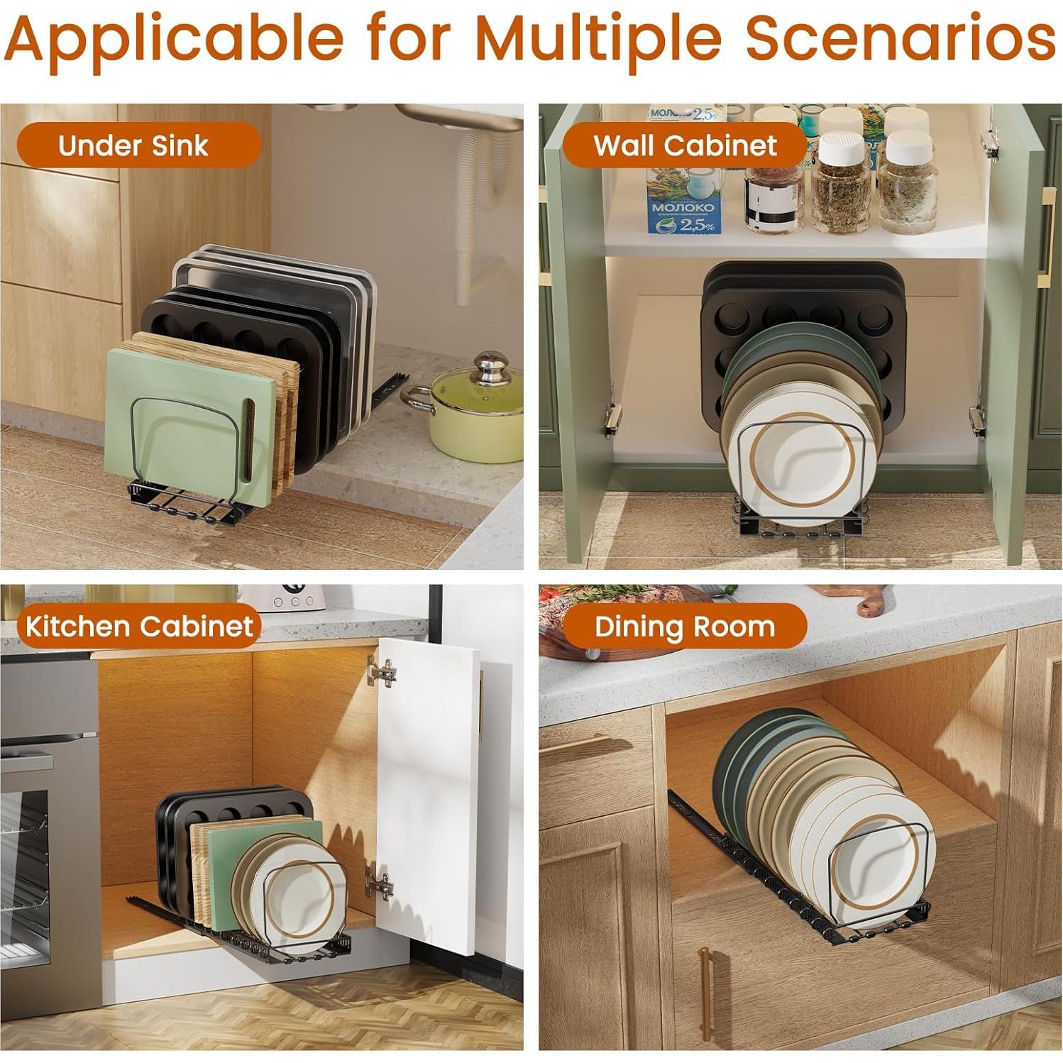 Organizador de Gabinete Housolution con 10 Divisores Ajustables