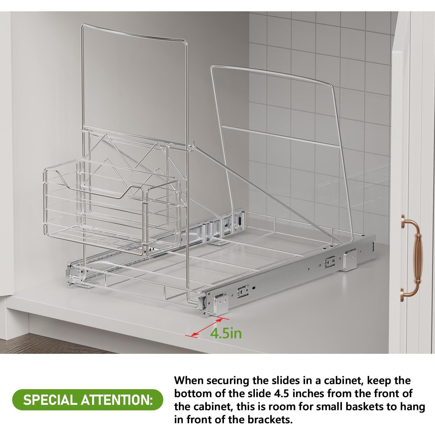 Estante de Basura Extraíble Beinline para Bajo Fregadero 7-11 Gal