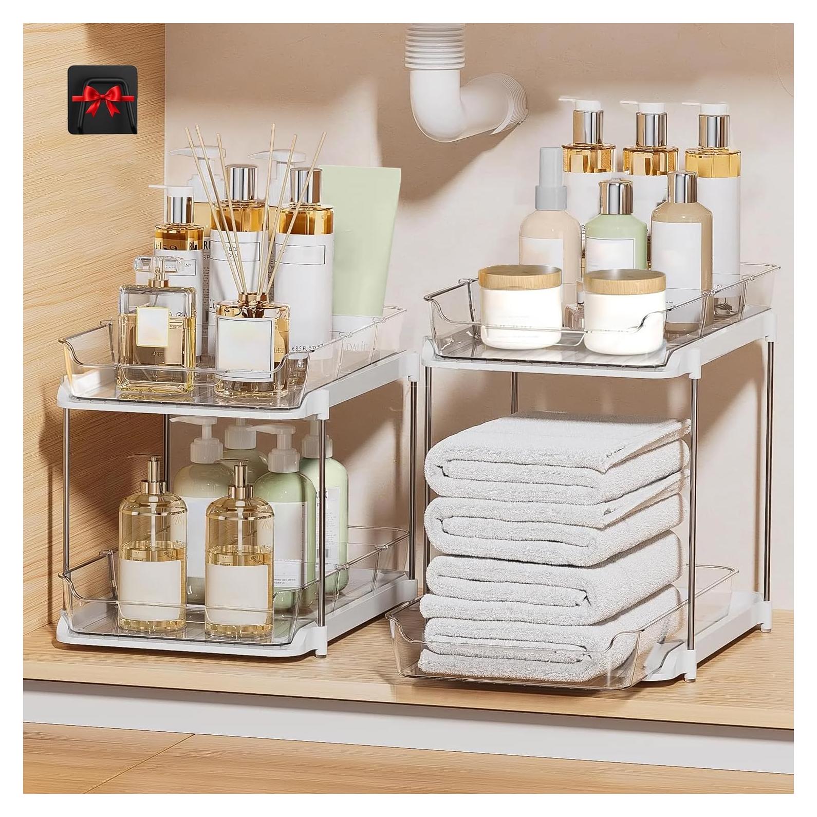 Organizador de Cajones Apilable NIVOR 2 Niveles Antideslizante