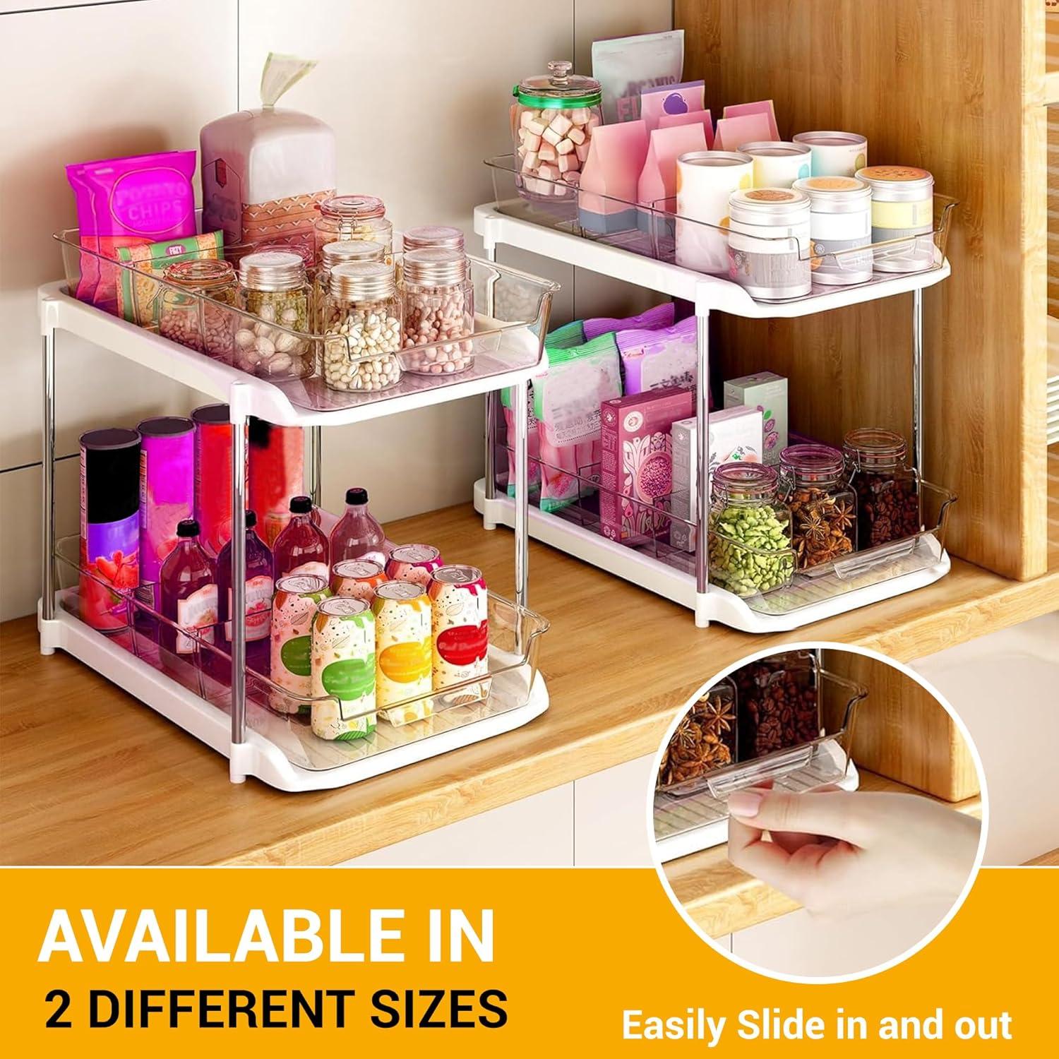 Organizador de Cajones Apilable NIVOR 2 Niveles Antideslizante