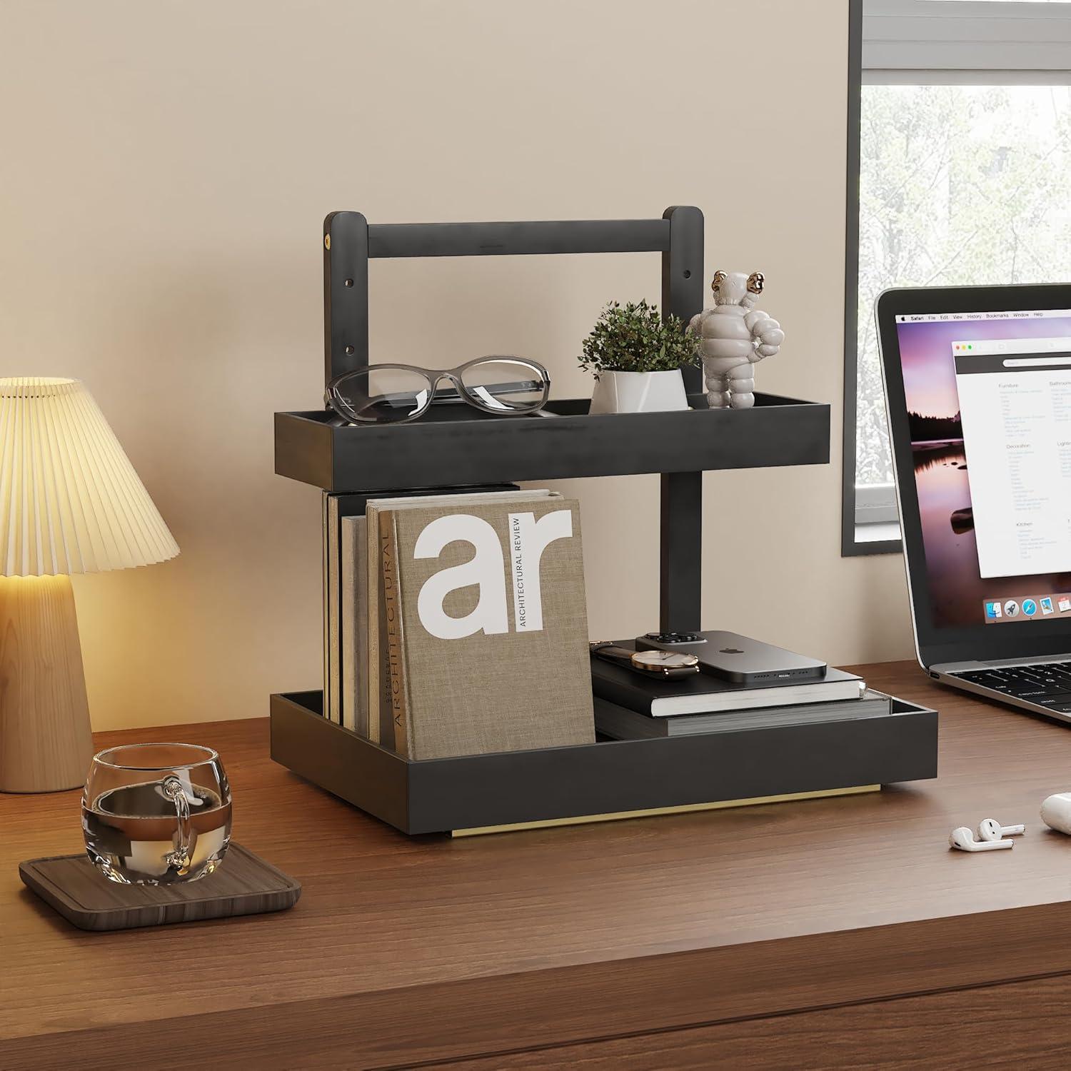 Organizador de Almacenamiento Bajo Fregadero Wisuce 2 Niveles Negro