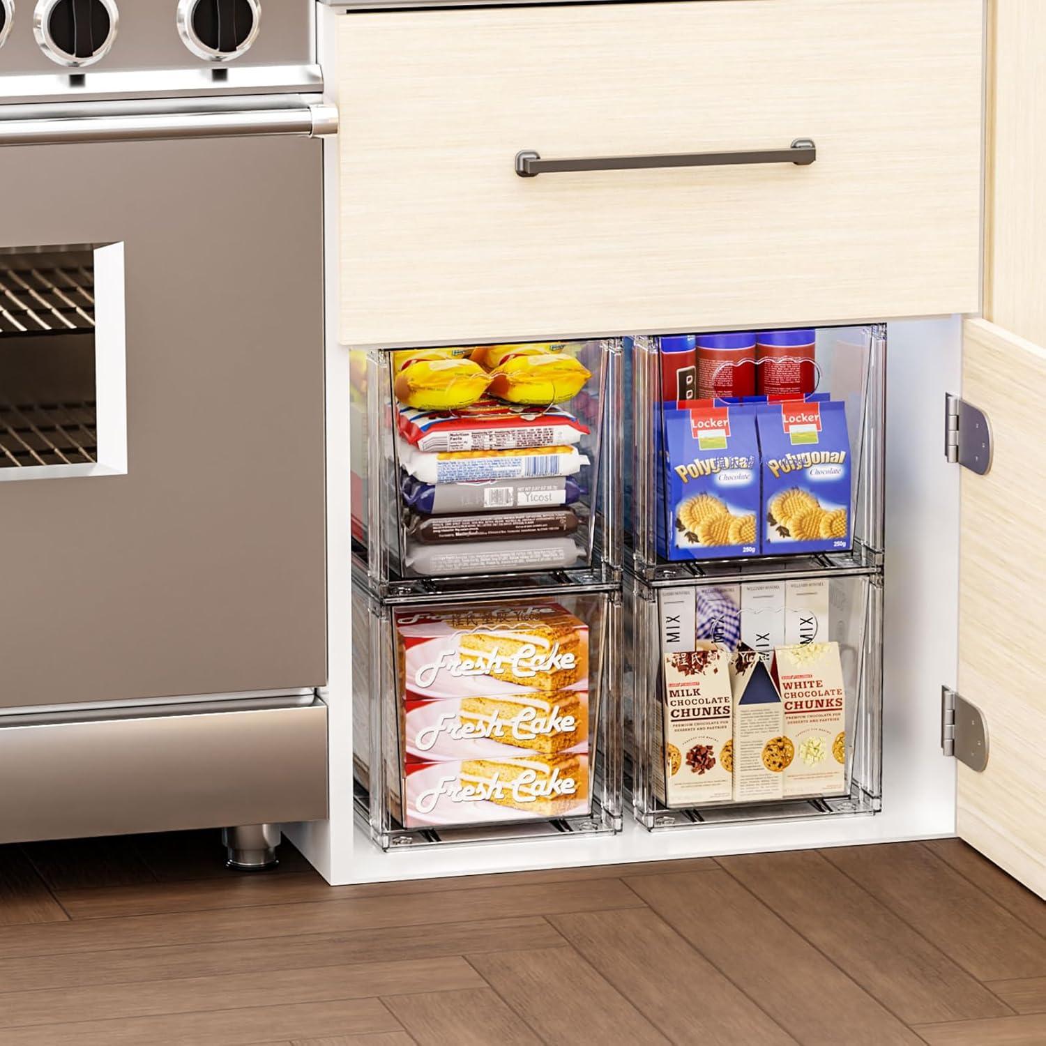 Cajones de Almacenamiento Apilables SuoXing 4 Piezas 28.2 cm