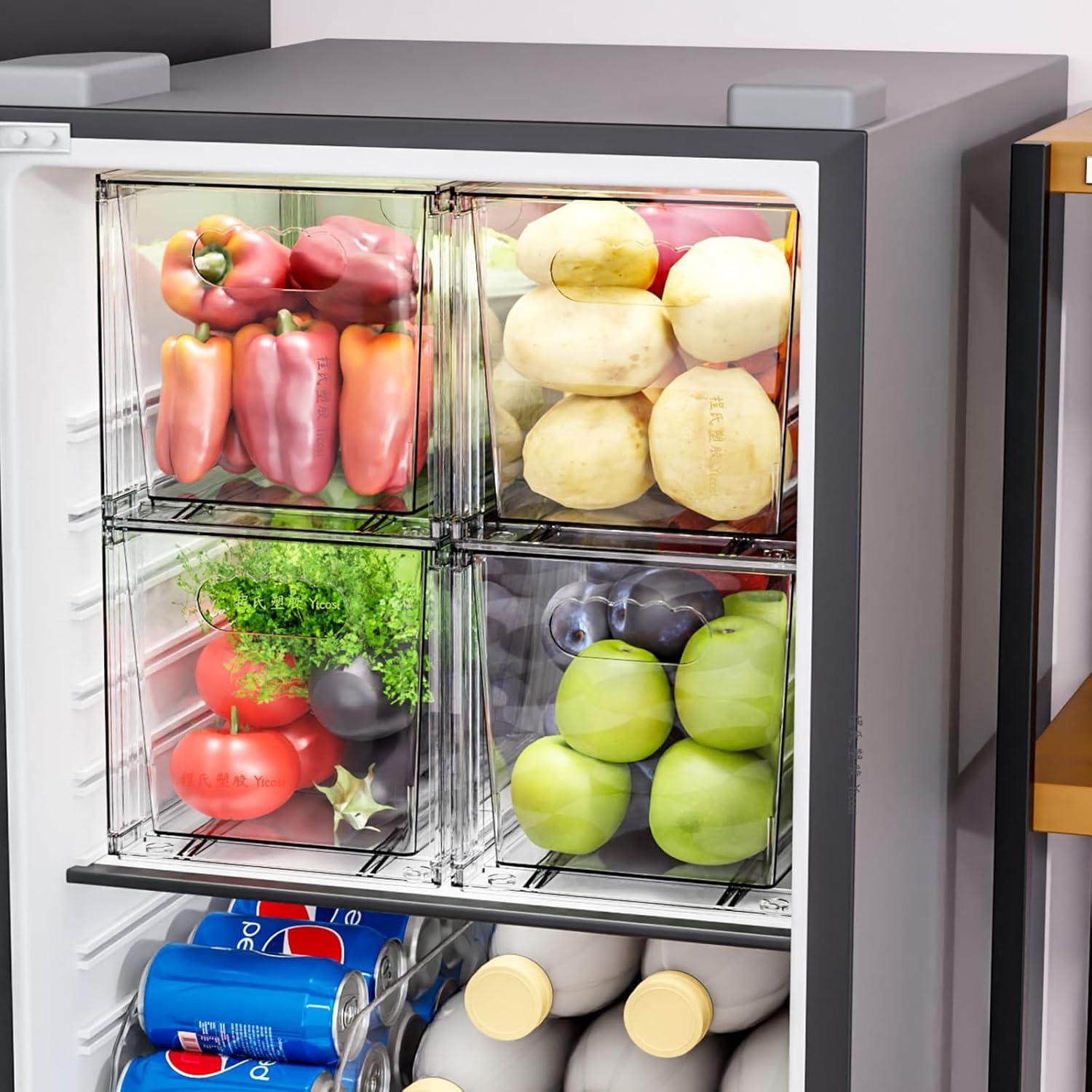 Cajones de Almacenamiento Apilables SuoXing 4 Piezas 28.2 cm