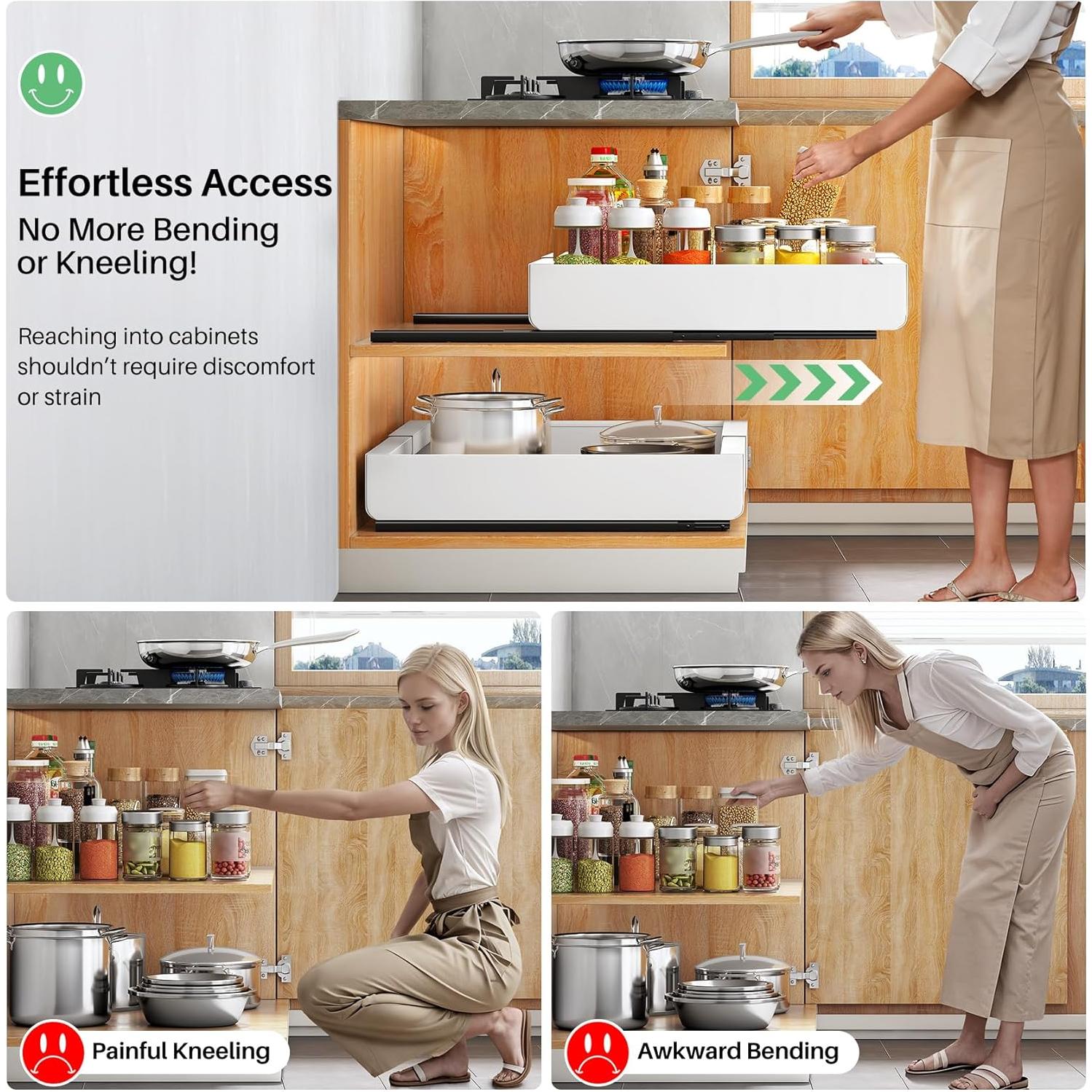 Organizador de Gabinete Expandible Kitstorack Blanco 30.48-50.8cm